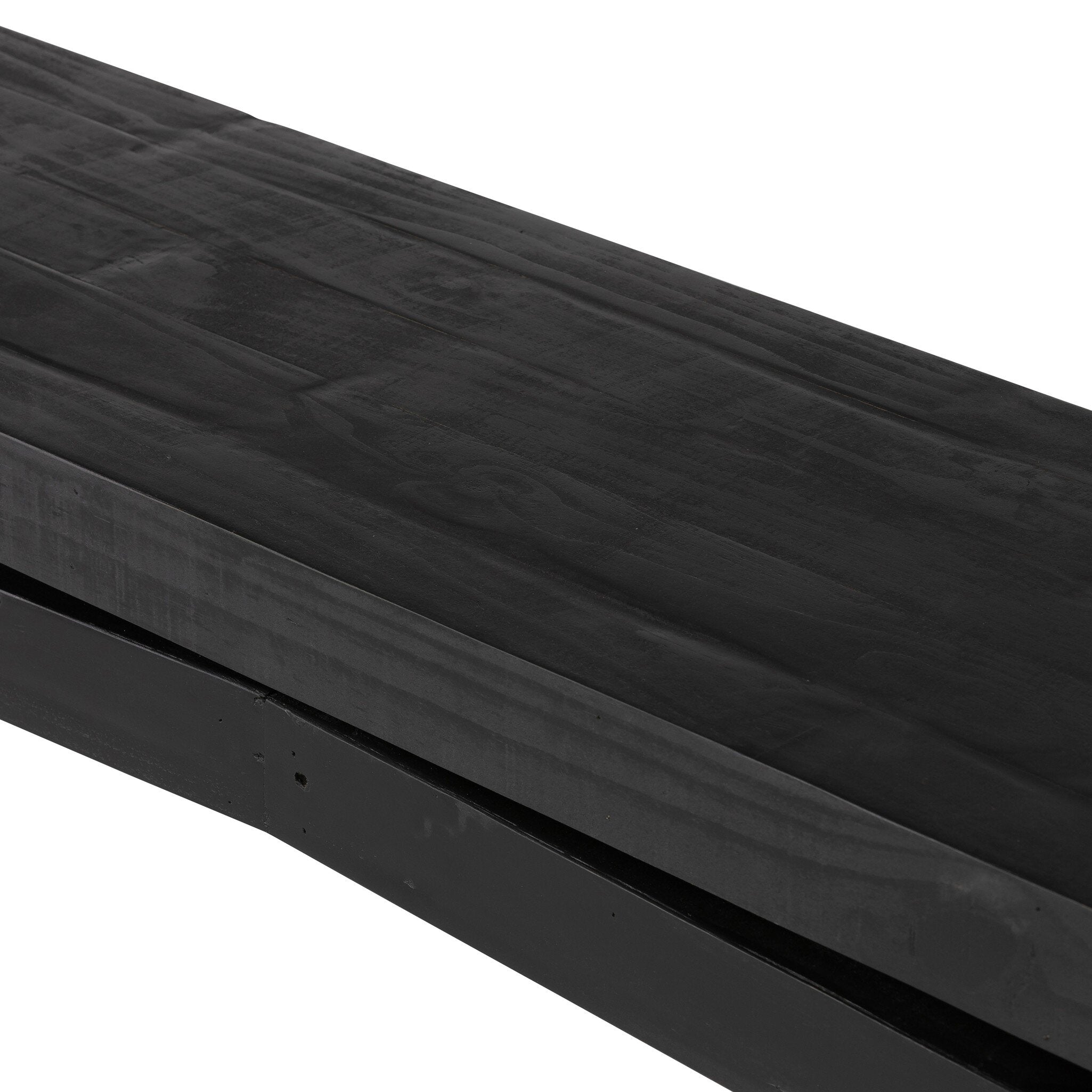 Four Hands Matthes Console Table - 94" — Aged Black Pine