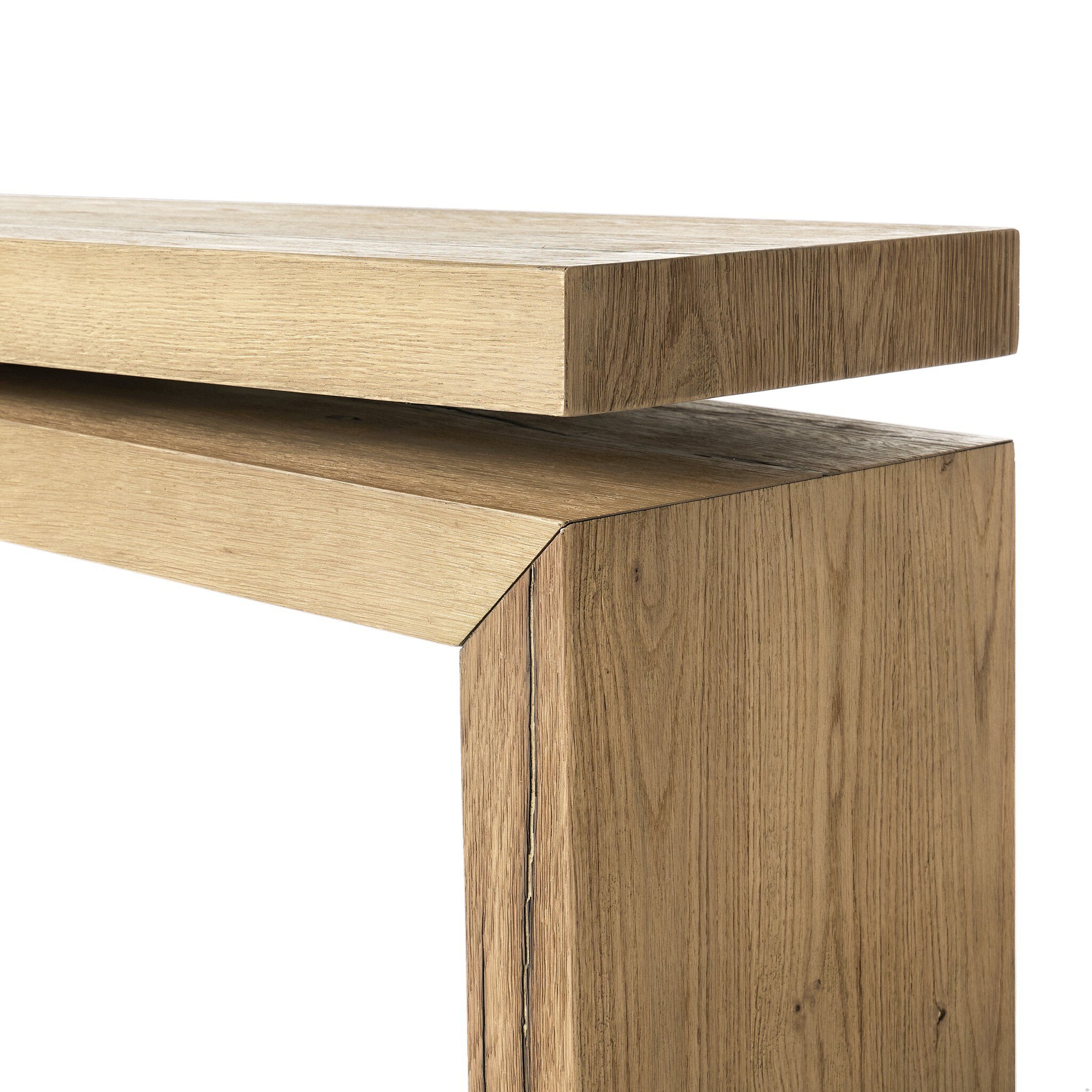 Four Hands Matthes Console Table - 94" — Worn Oak Veneer