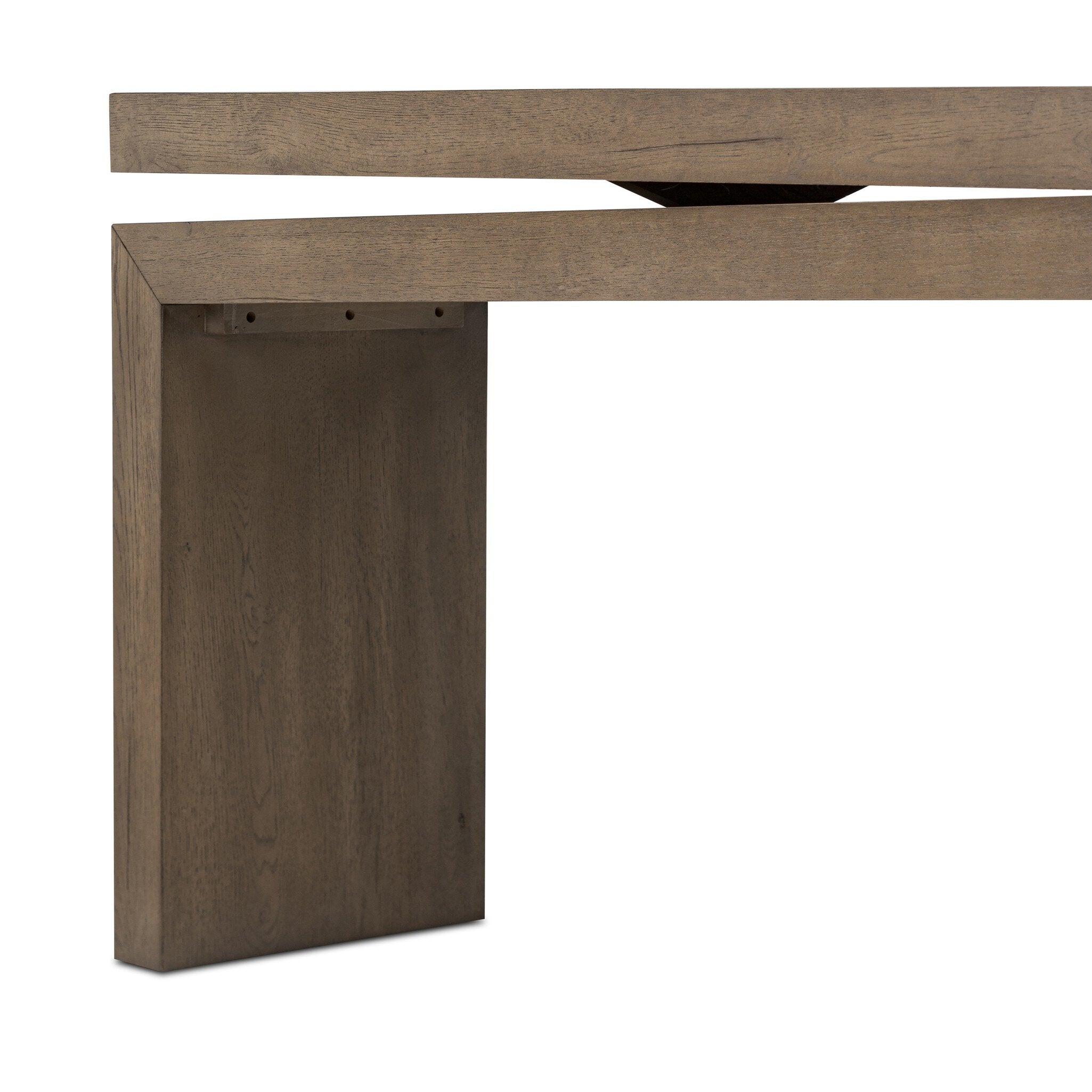 Four Hands Matthes Console Table - 94" — Rustic Grey Veneer