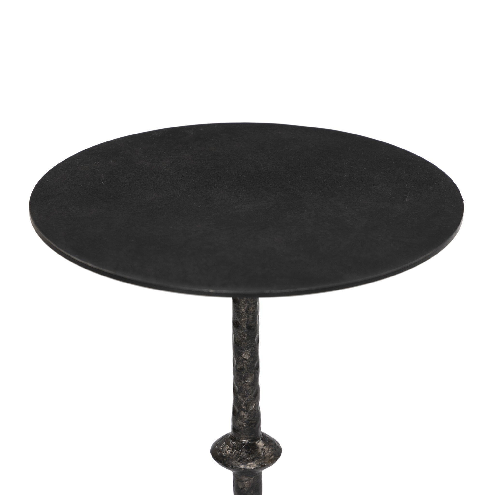 Four Hands Jocelyn End Table — Raw Black Iron