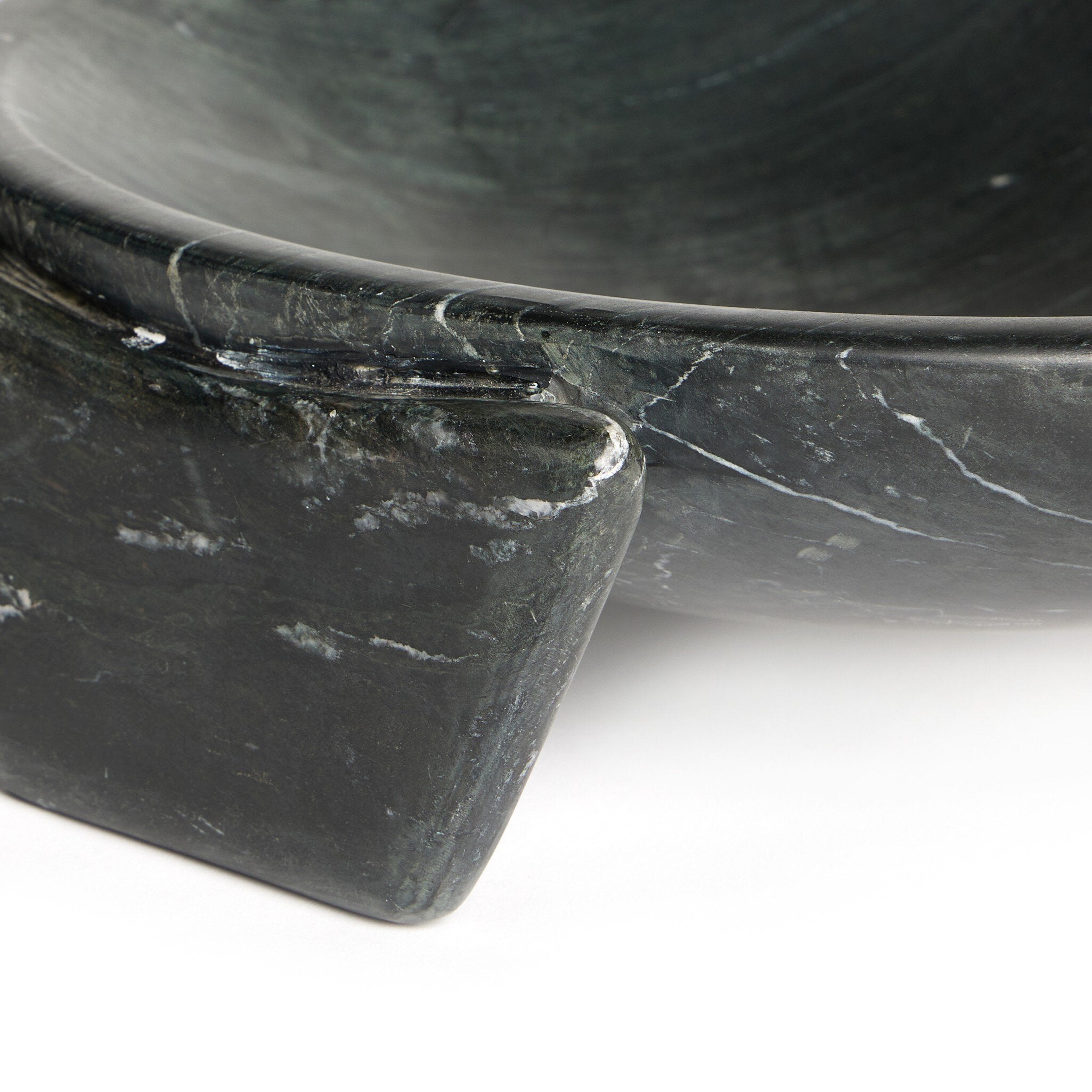 Four Hands Cradle Bowl — Black Marble
