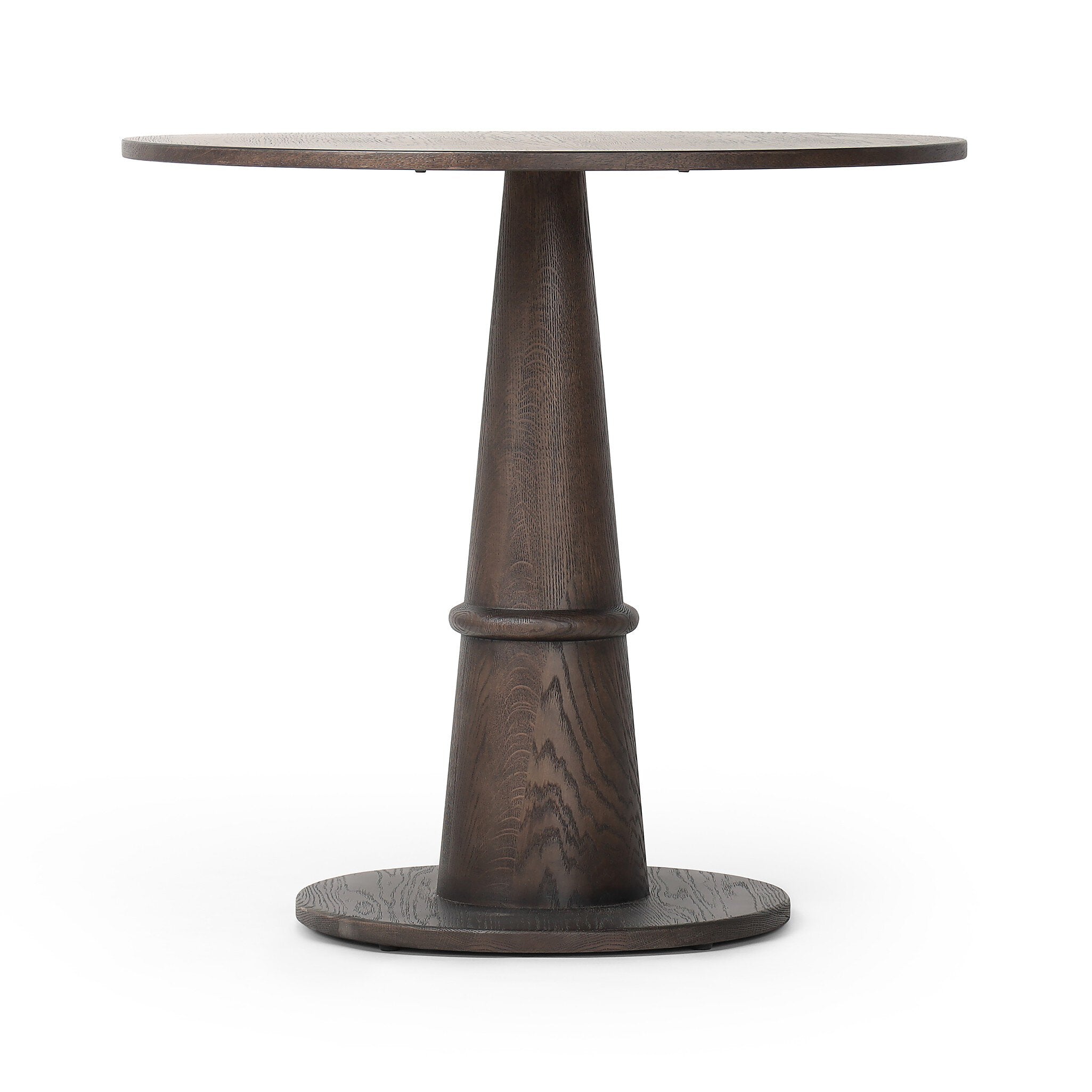 Four Hands Goetz Bistro Table — Brown Ash-Brown Oak Veneer