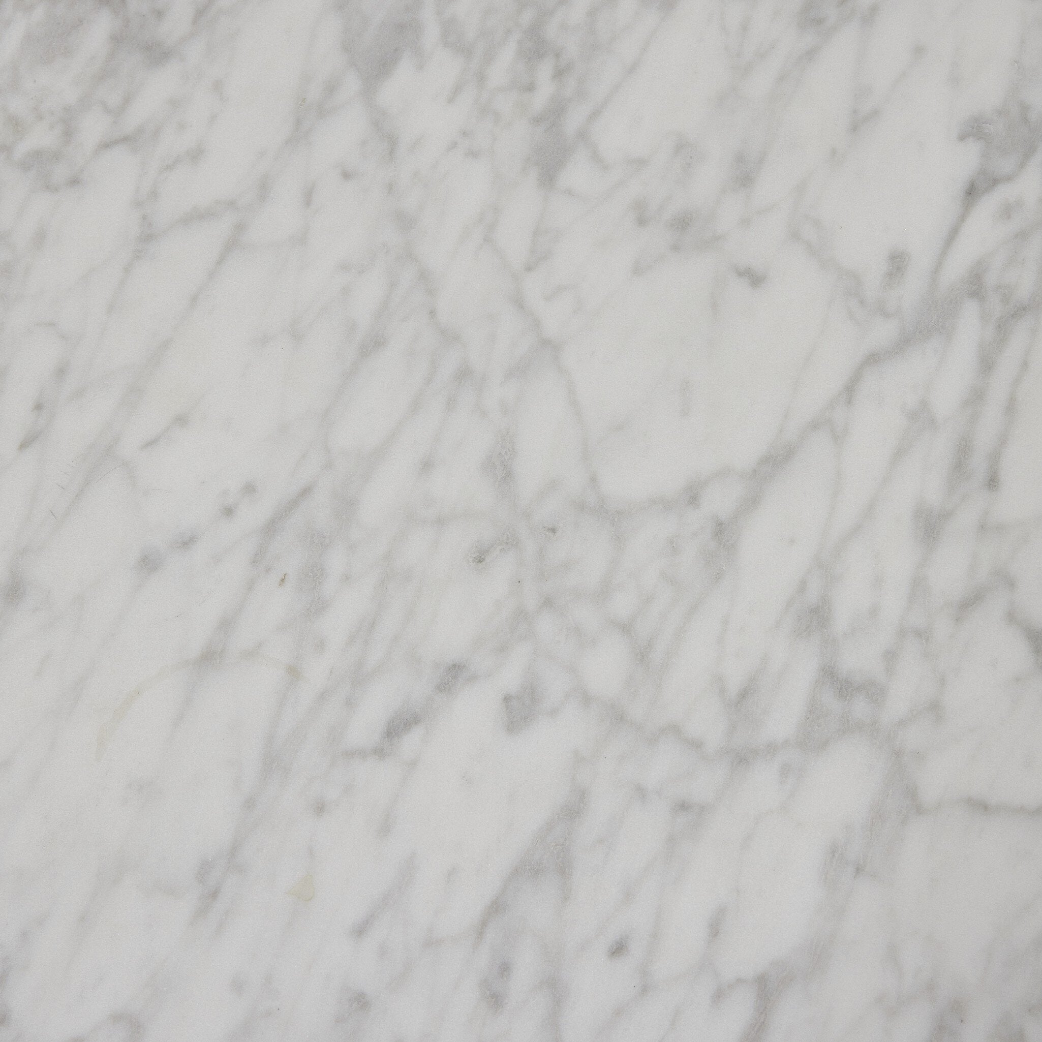 Four Hands Goetz Bistro Table — Honed White Marble-Brown Ash