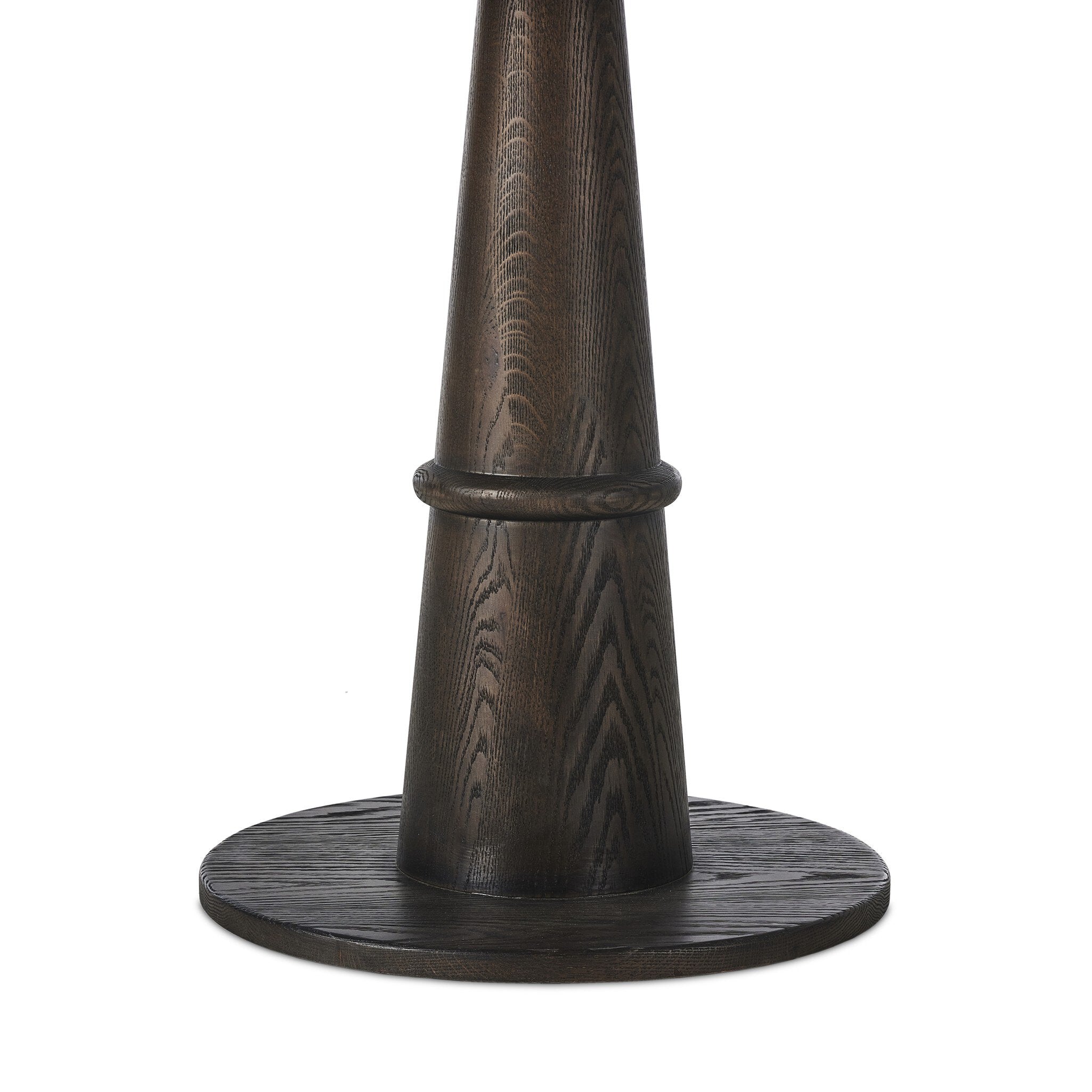 Four Hands Goetz Bistro Table — Honed White Marble-Brown Ash