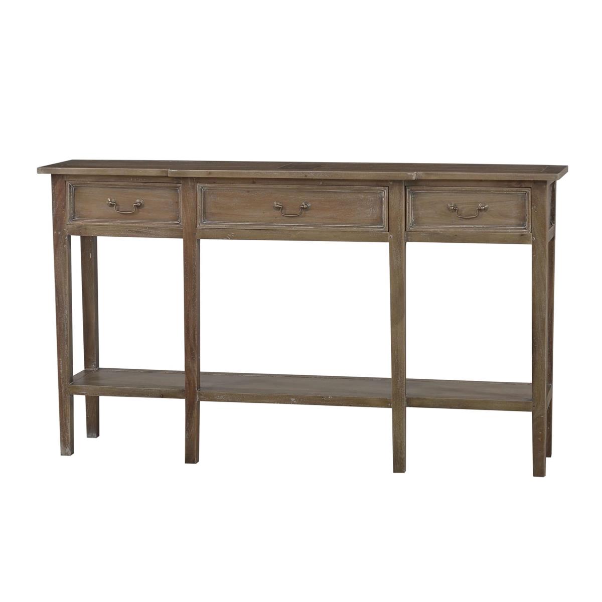 Bramble Amherst Narrow Console Table — Straw Wash