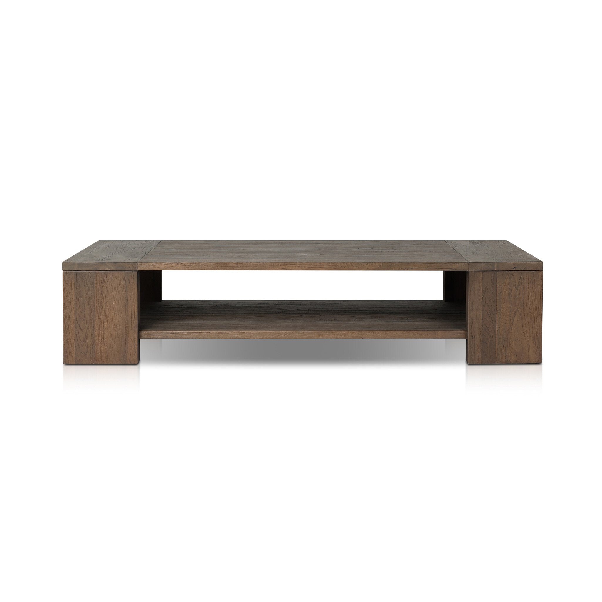 Four Hands Roca Outdoor Coffee Table — Stained Heritage Brown-FSC
