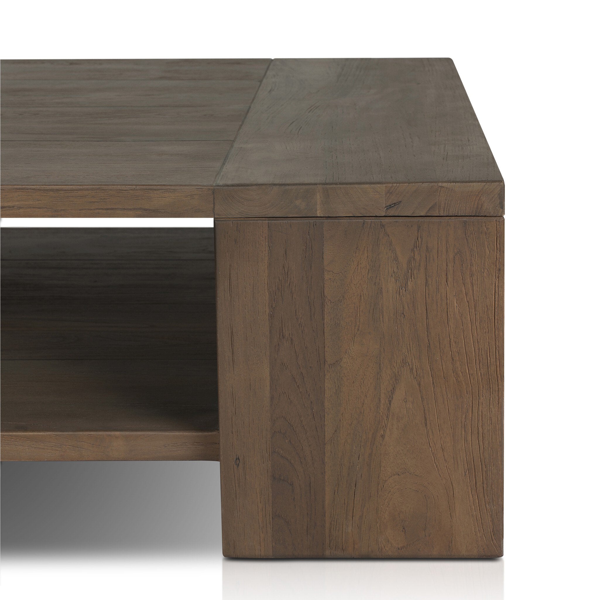 Four Hands Roca Outdoor Coffee Table — Stained Heritage Brown-FSC