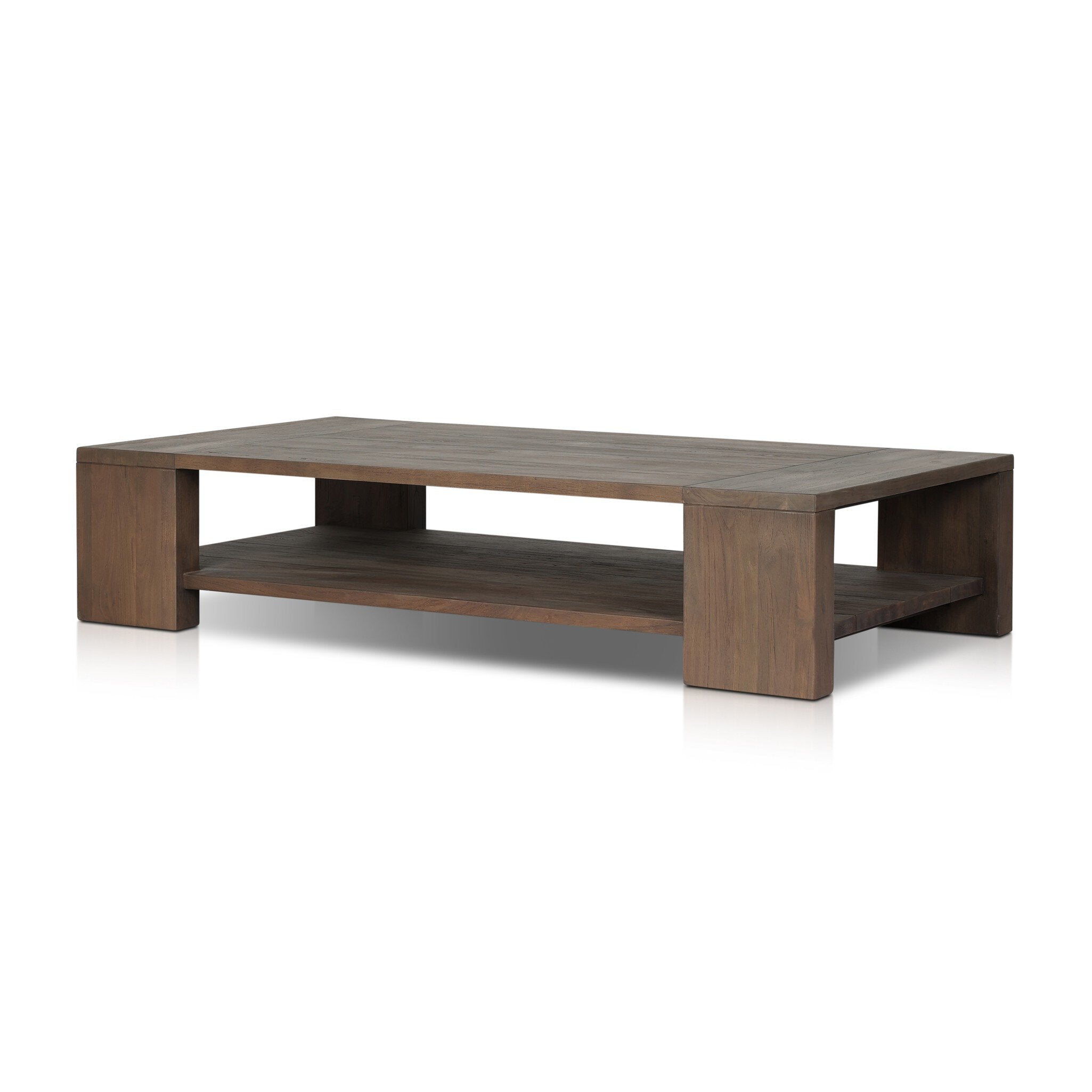 Four Hands Roca Outdoor Coffee Table — Stained Heritage Brown-FSC