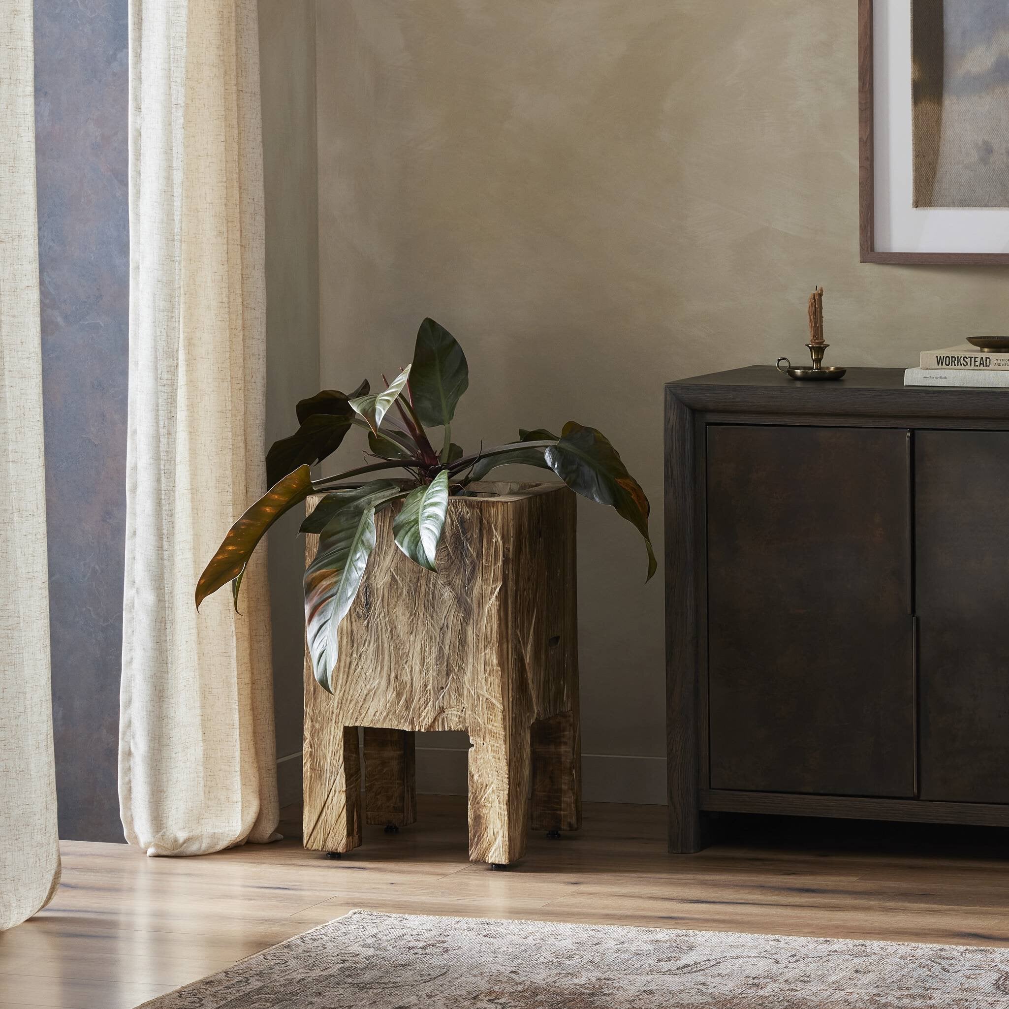 Four Hands Tora Planter — Burnt Reclaimed