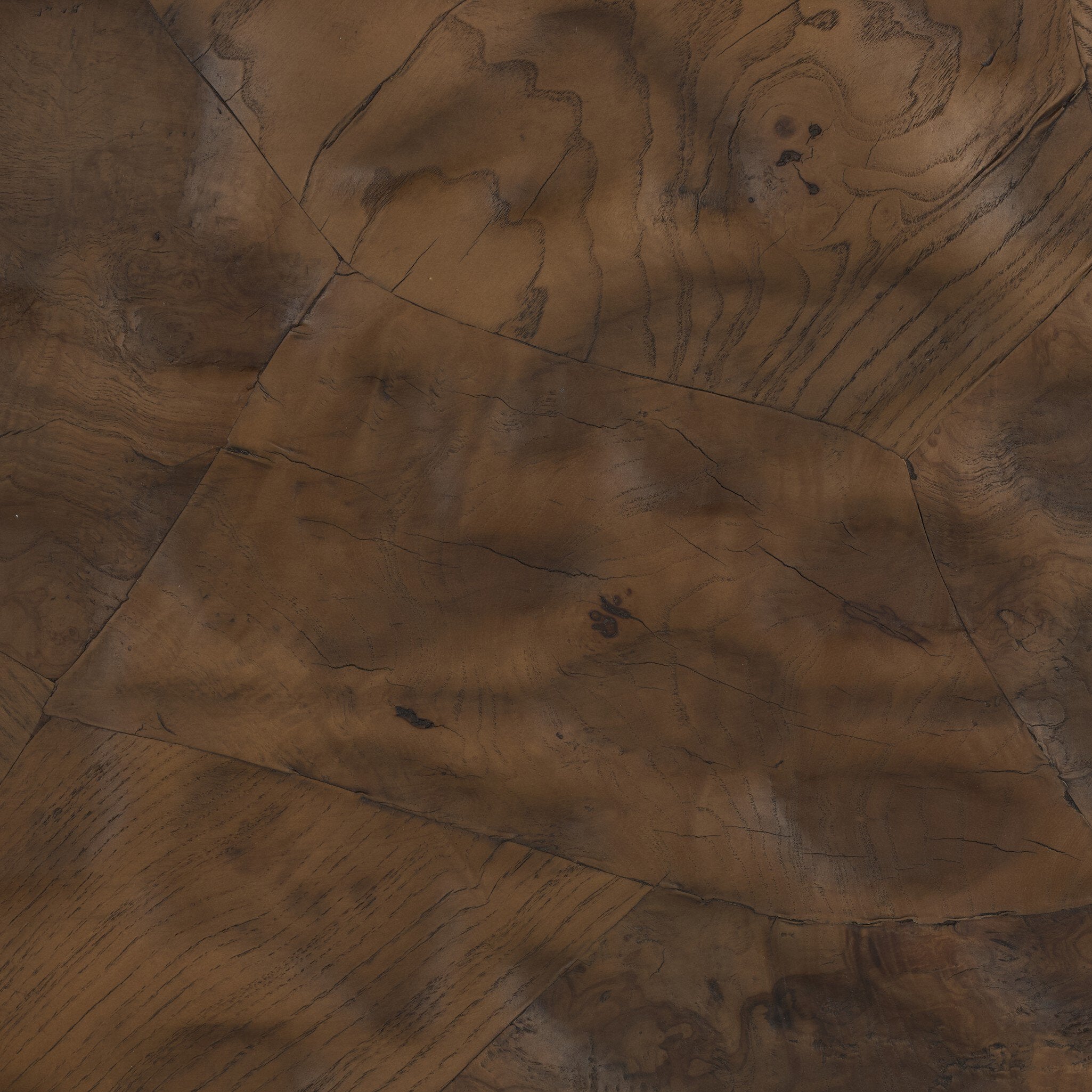 Four Hands Wyler Wall Panel — Textured Walnut-Rust Aluminum