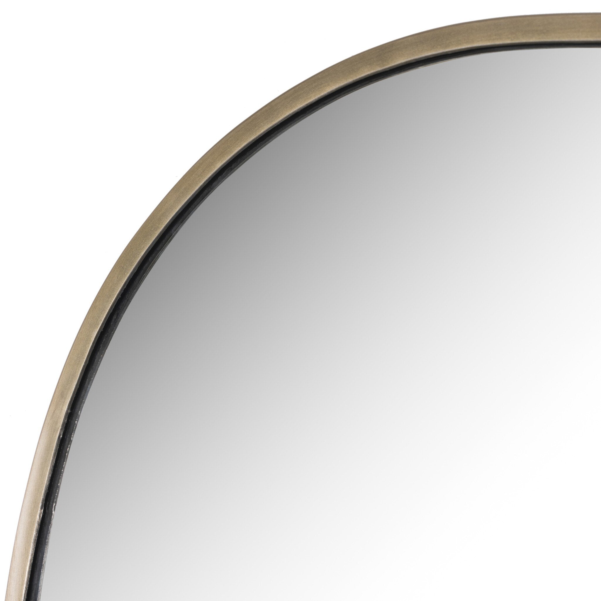 Four Hands Nova Mirror — Antique Brass Iron