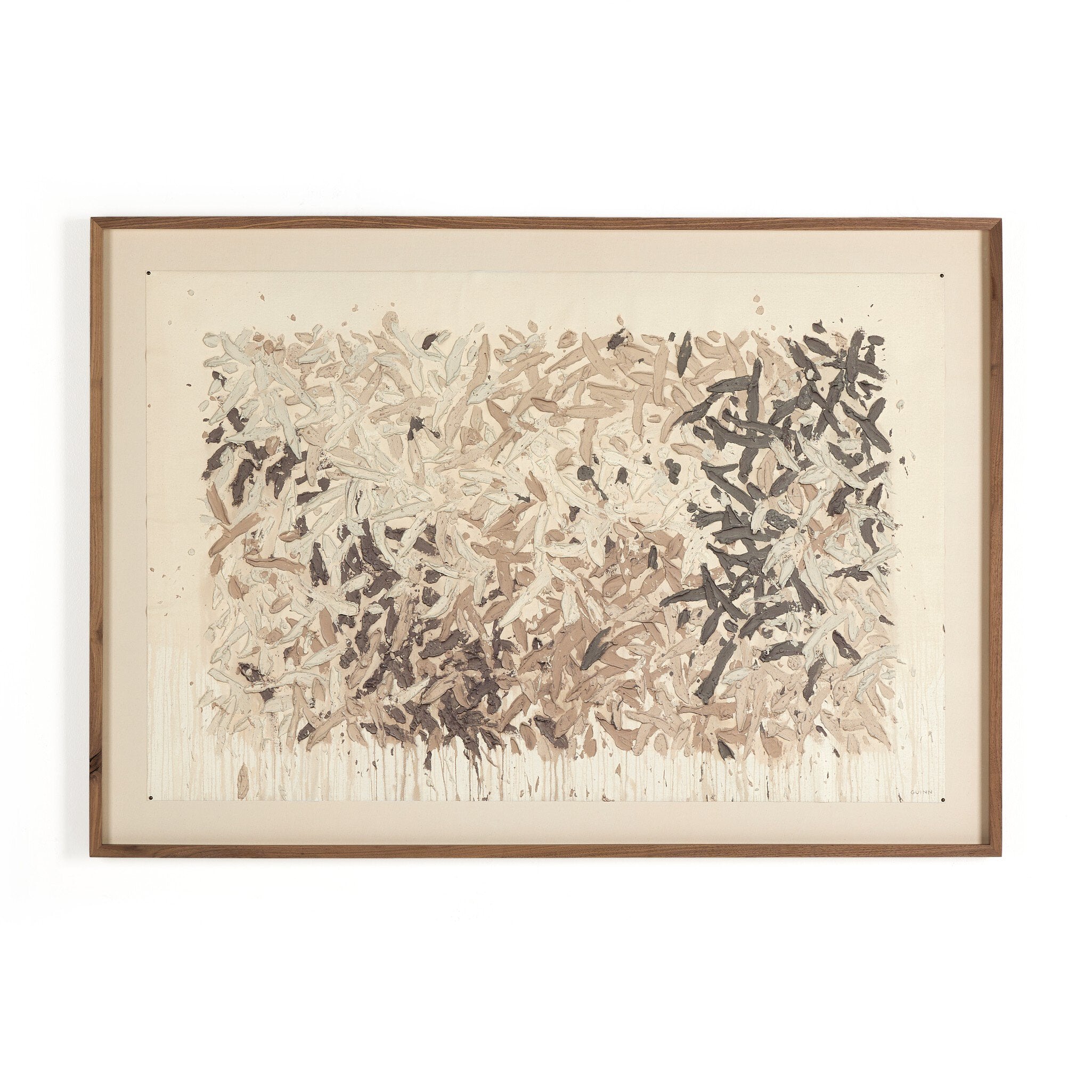 Four Hands Still His People: Reprise by Tyler Guinn — 246837-003 - 48.0x34.0-Rustic 2.5 Walnut-Extra Large