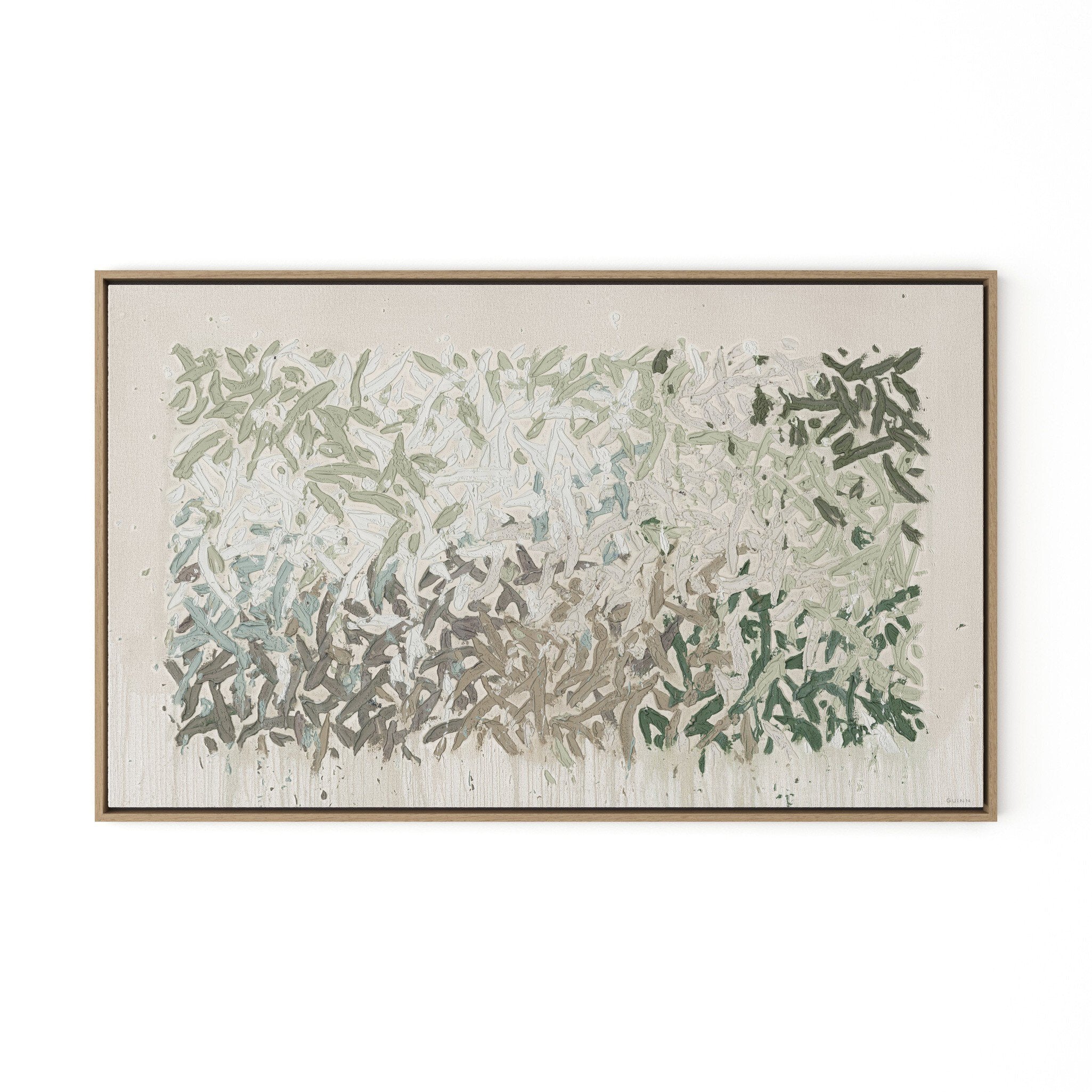 Four Hands Prayers Under The Olive Tree by Tyler Guinn — 246839-002 - 48.0x29.0-Vertical Grain White Oak Floater-Extra Large