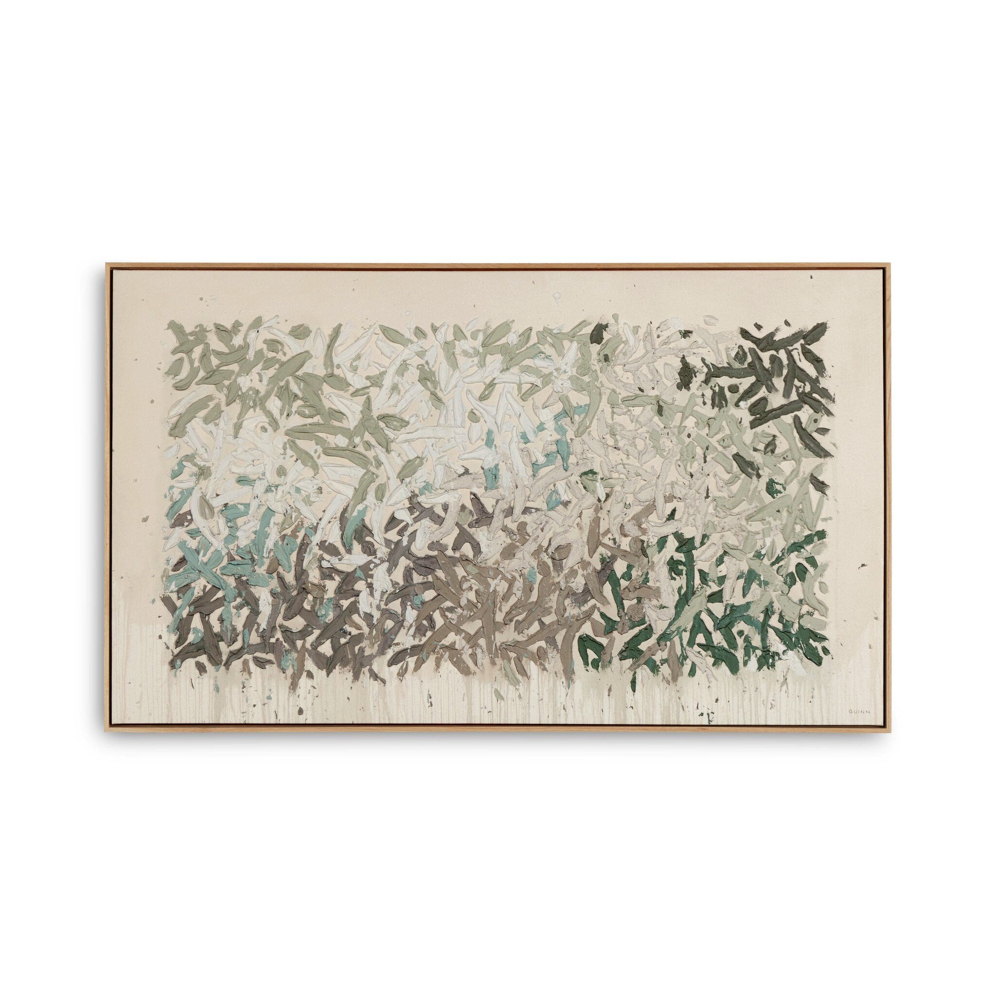 Four Hands Prayers Under The Olive Tree by Tyler Guinn — 246839-002 - 48.0x29.0-Vertical Grain White Oak Floater-Extra Large