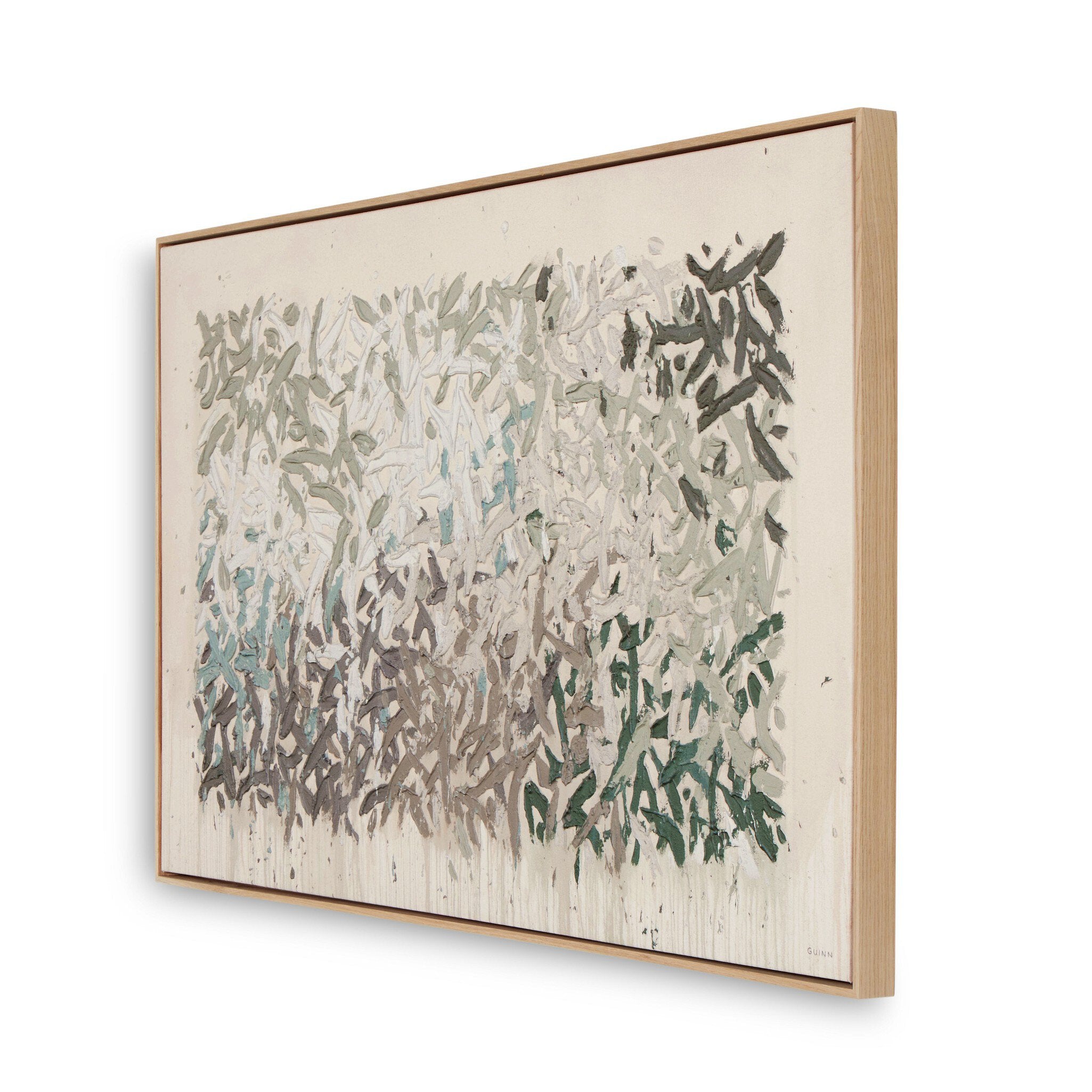 Four Hands Prayers Under The Olive Tree by Tyler Guinn — 246839-002 - 48.0x29.0-Vertical Grain White Oak Floater-Extra Large