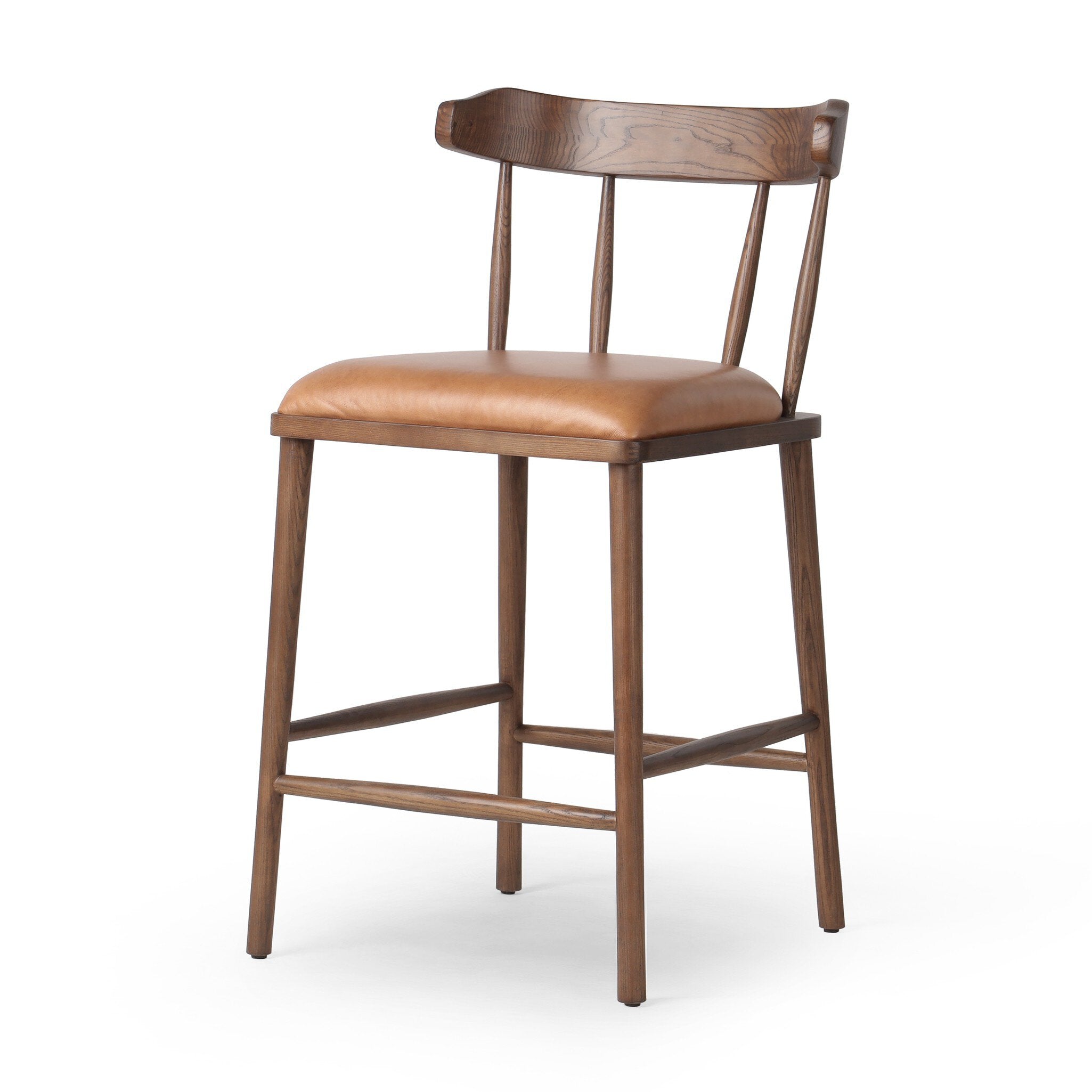 Four Hands Colter Counter Stool — Chaps Saddle-Vintage Ash-Counter