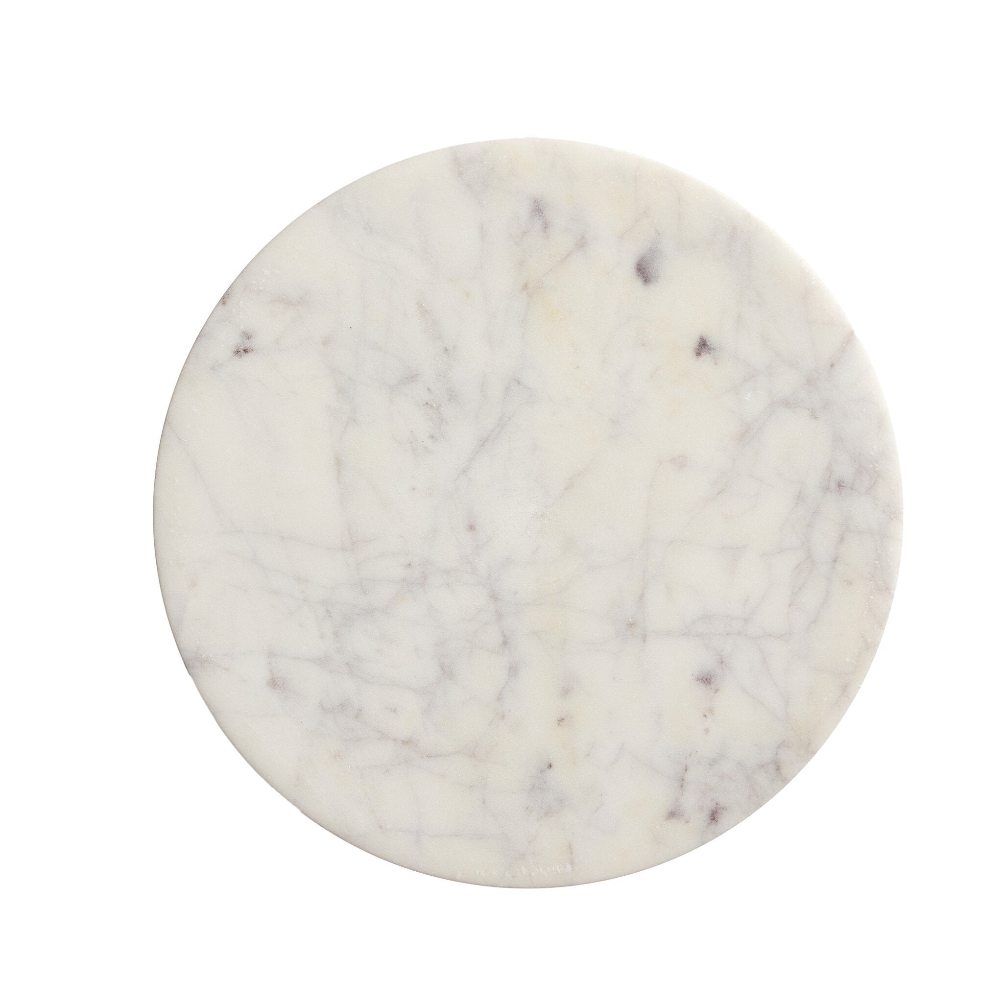 Four Hands Mabel Nesting End Table — Veined White Marble
