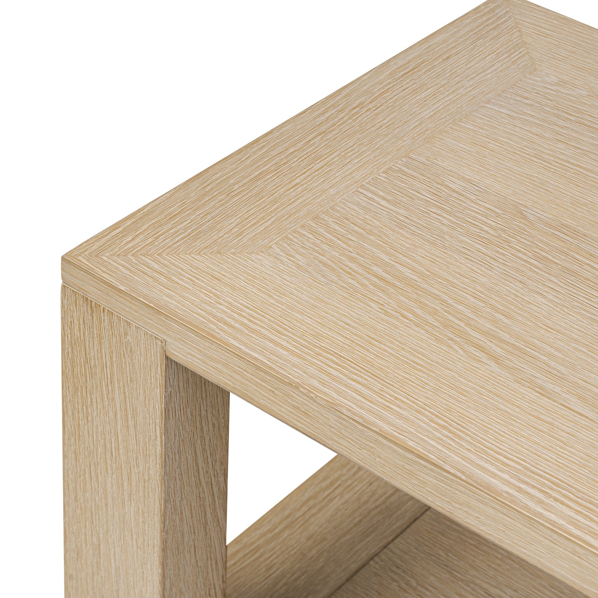 Four Hands Thomas End Table — Bleached Oak Veneer