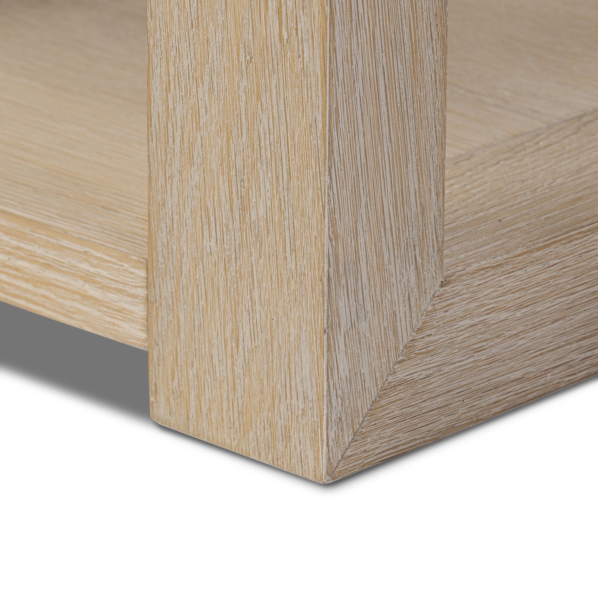 Four Hands Thomas End Table — Bleached Oak Veneer