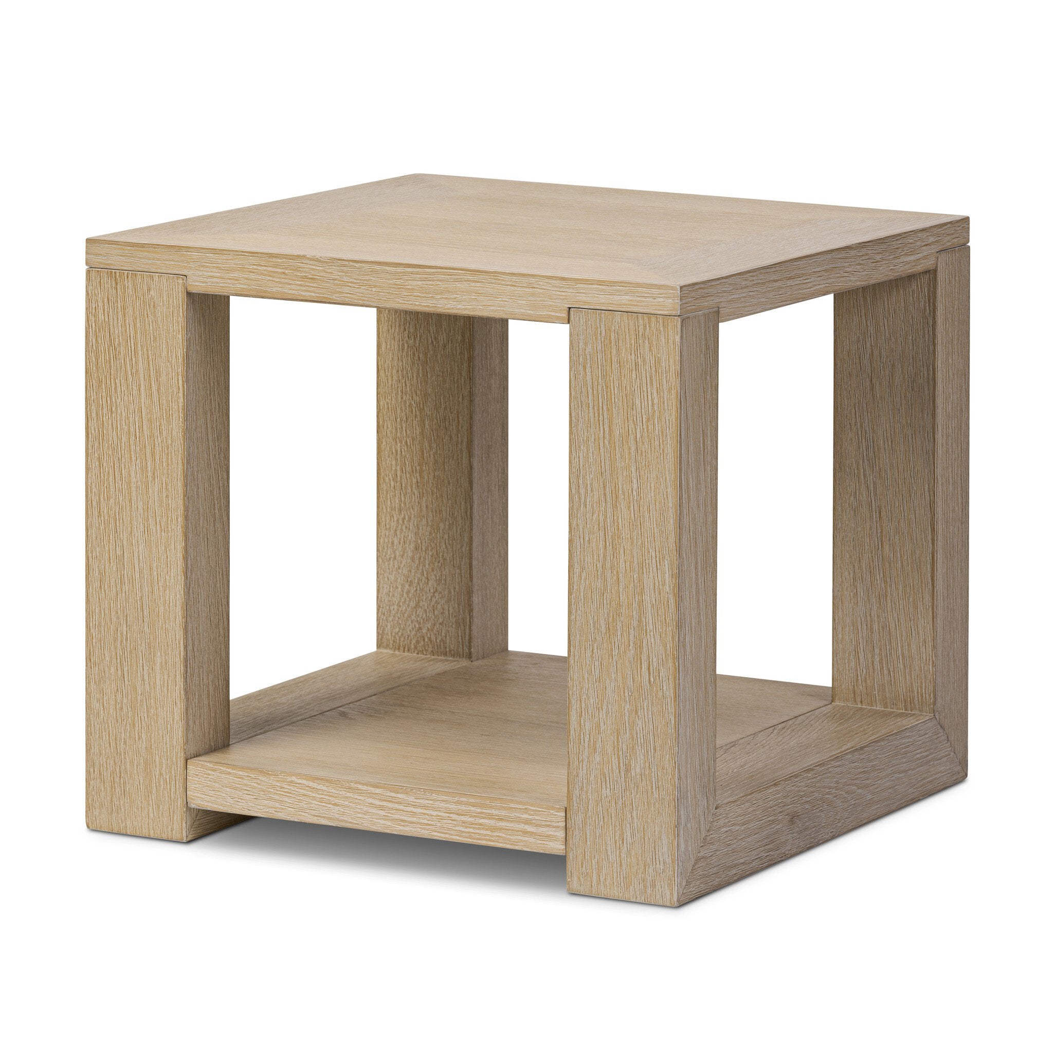 Four Hands Thomas End Table — Bleached Oak Veneer