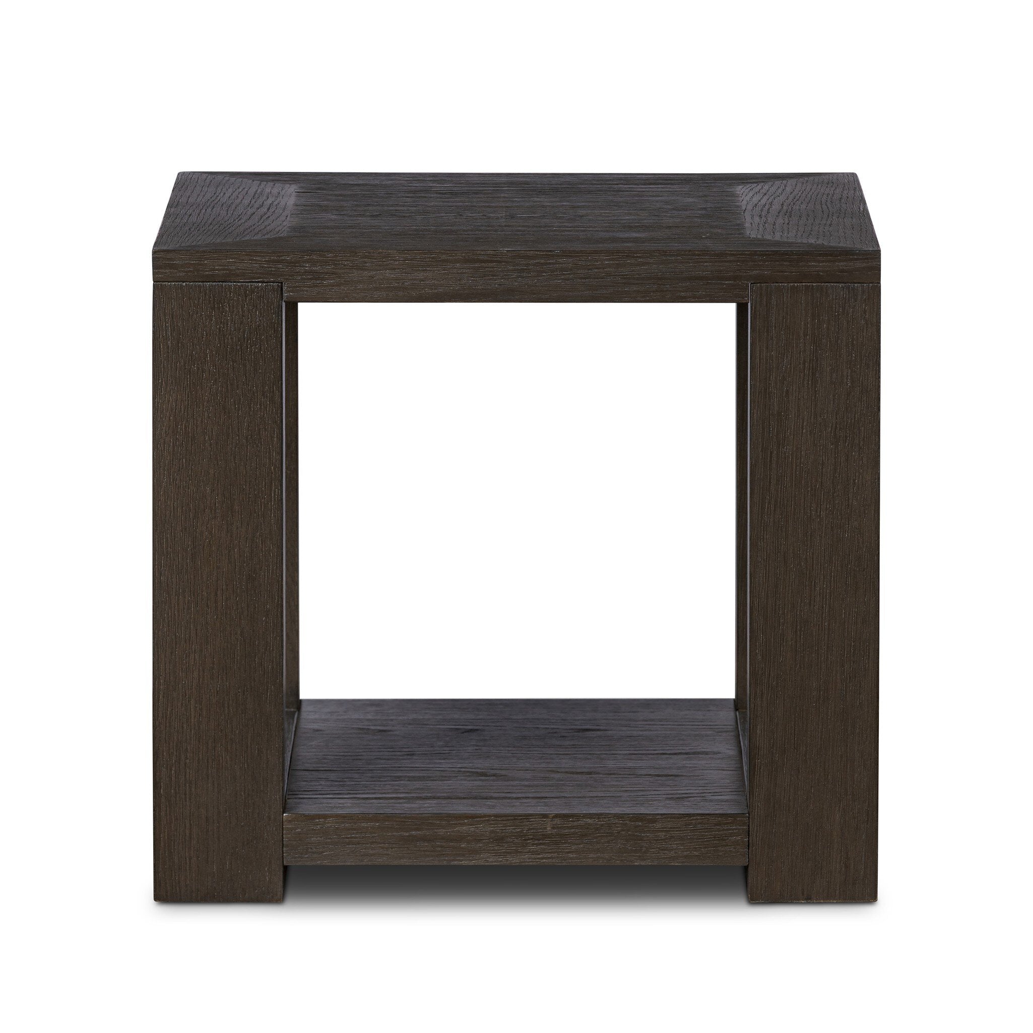 Four Hands Thomas End Table — Dark Anthracite Oak Veneer
