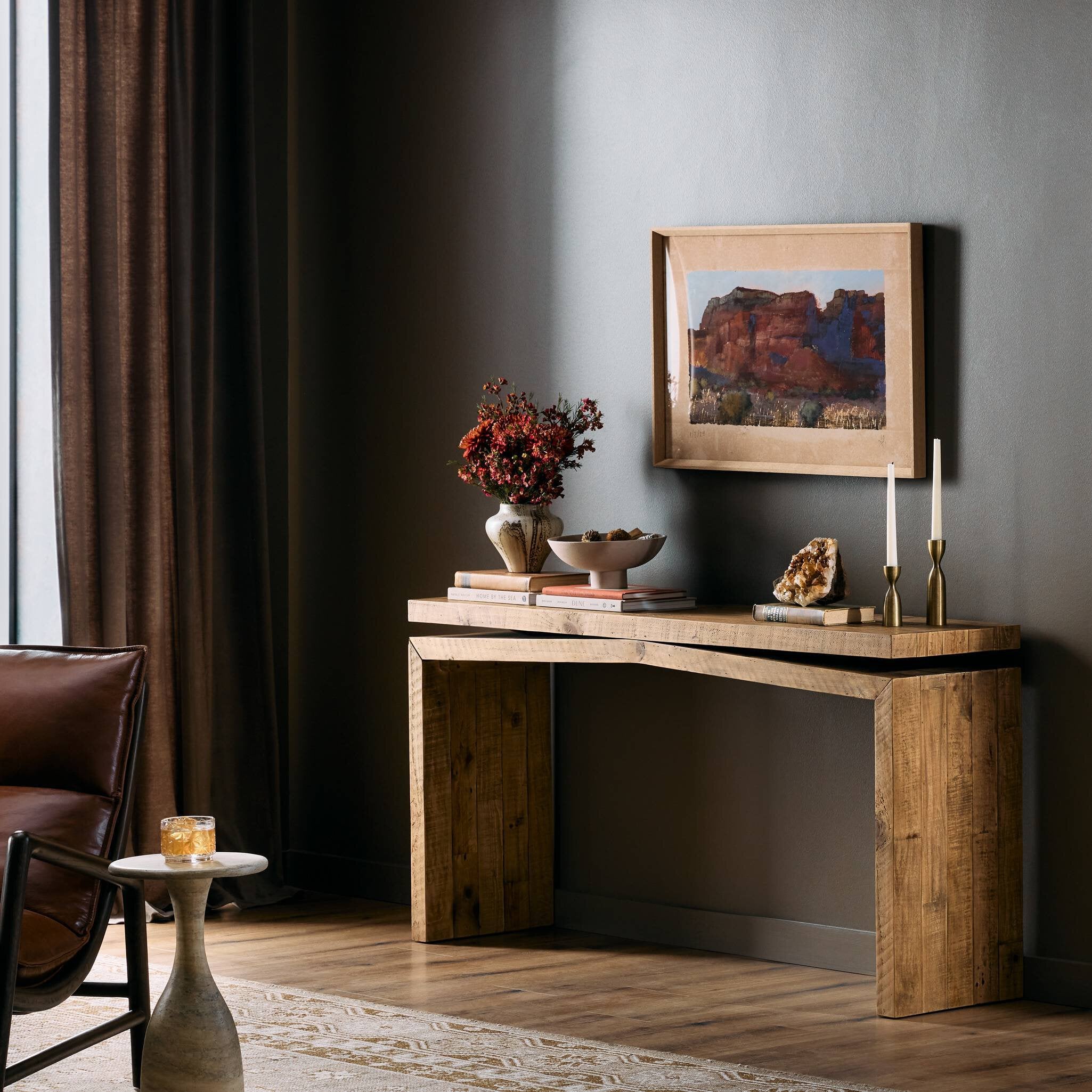 Four Hands Matthes Console Table - 60" — Sierra Rustic Natural
