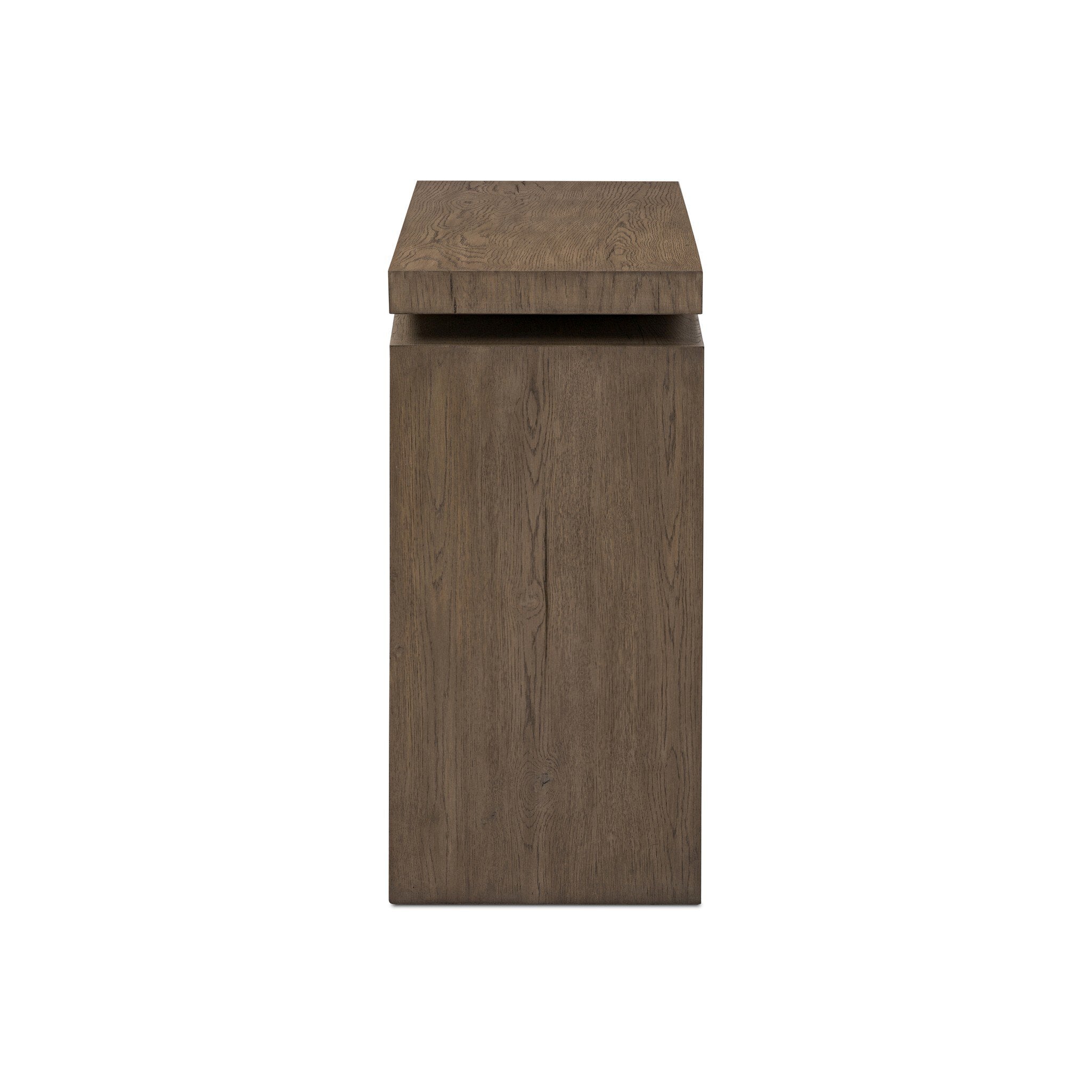 Four Hands Matthes Console Table - 60" — Rustic Grey Veneer