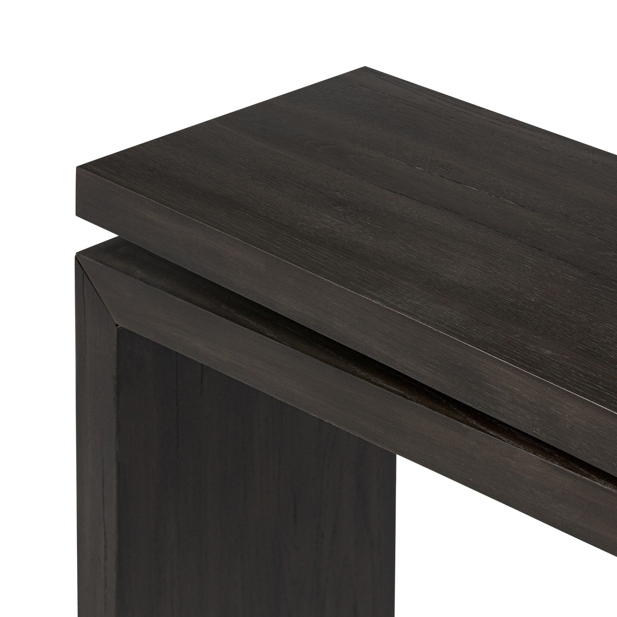 Four Hands Matthes Console Table - 60" — Smoked Black Veneer