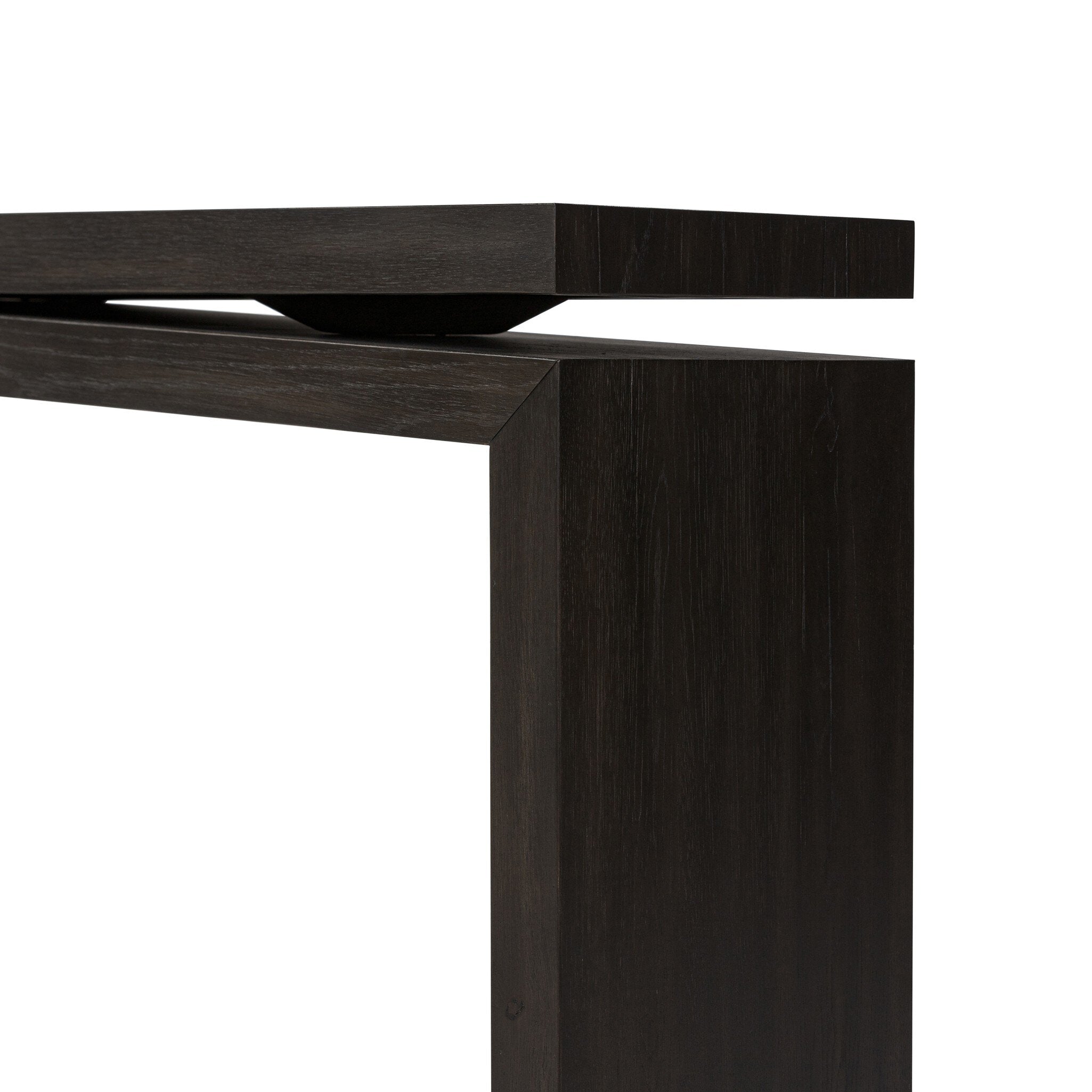 Four Hands Matthes Console Table - 60" — Smoked Black Veneer