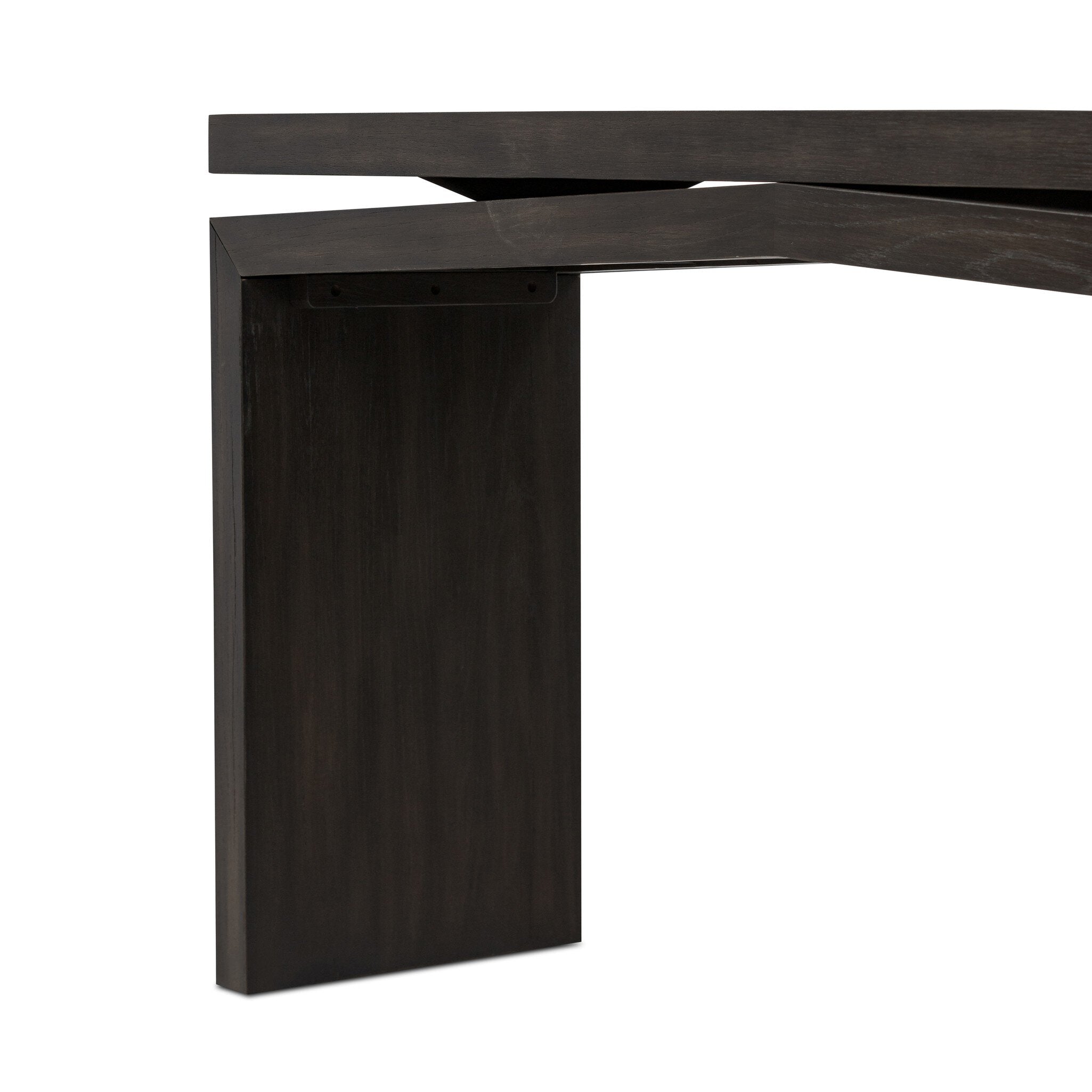 Four Hands Matthes Console Table - 60" — Smoked Black Veneer
