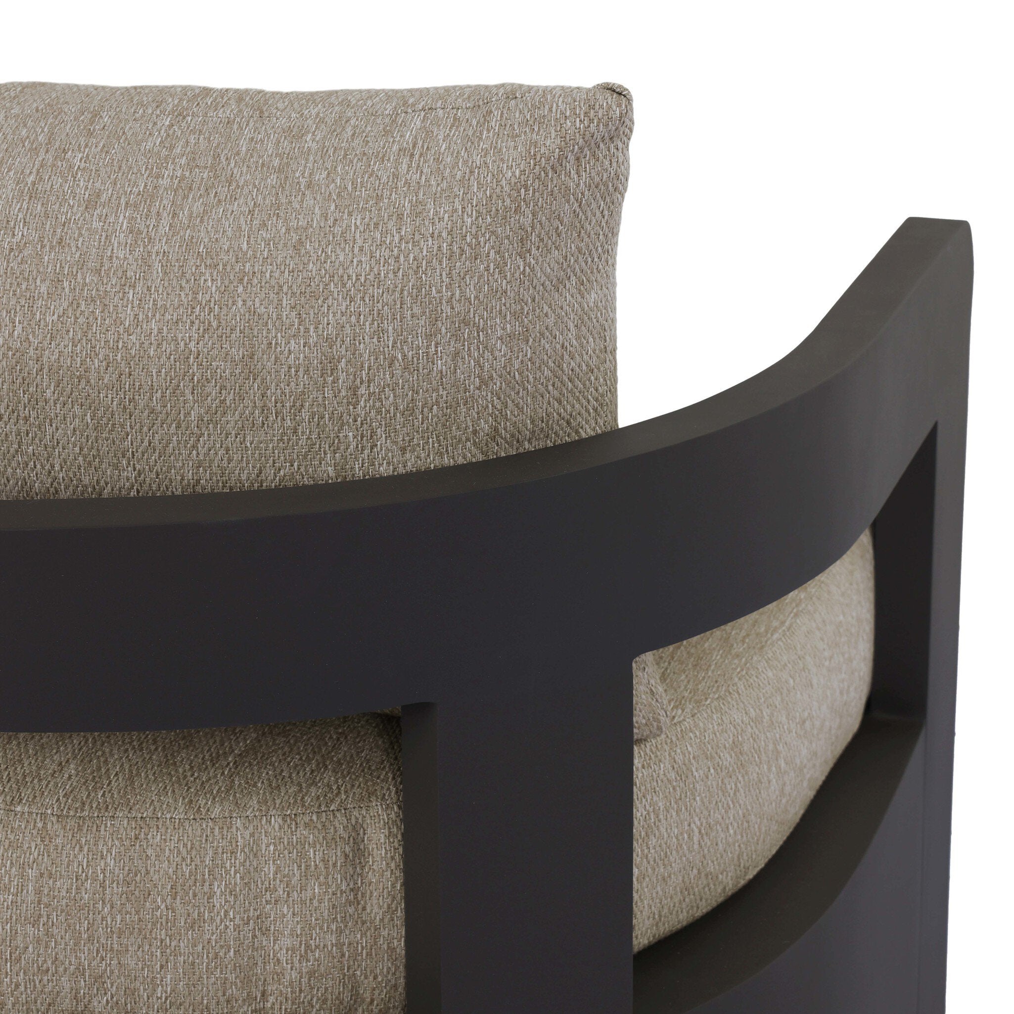 Four Hands Jackson Outdoor Metal Swivel Chair — Bronze-Concha Fog