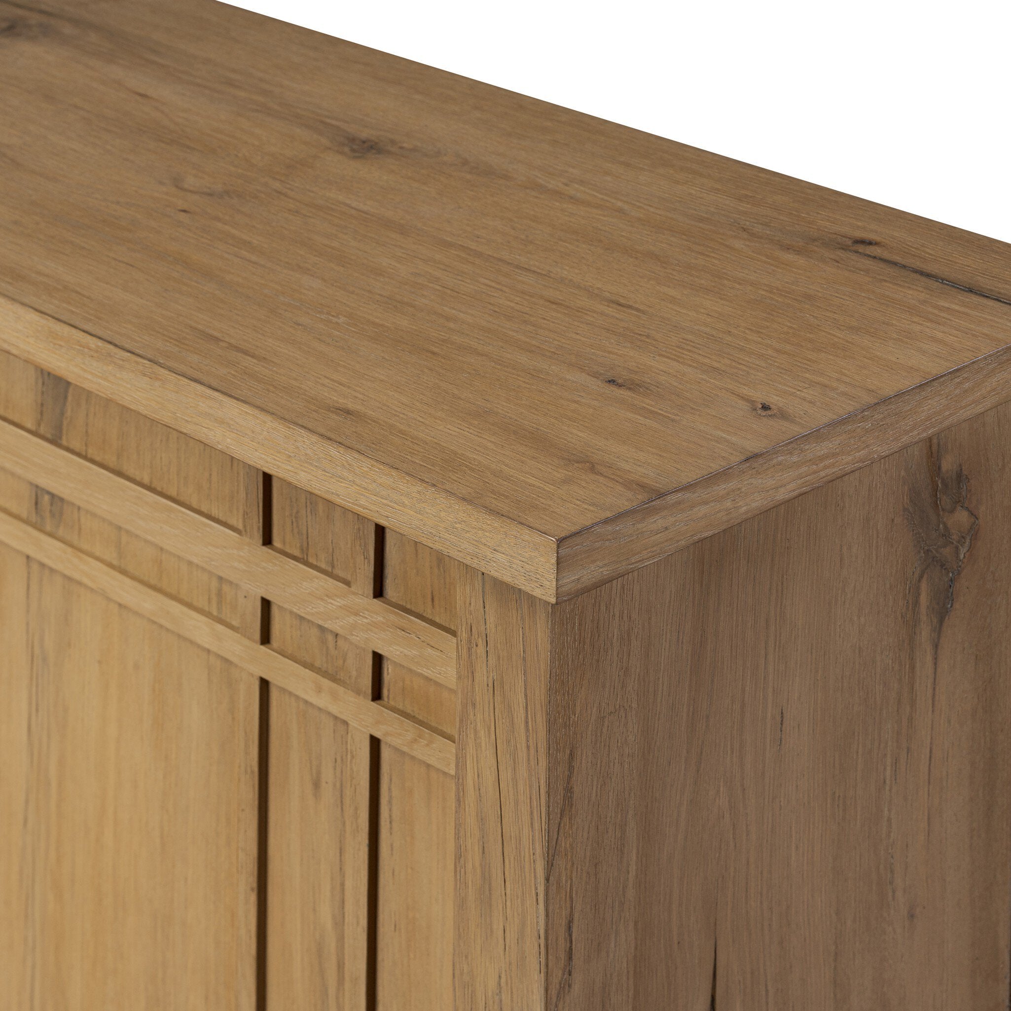 Four Hands Kashton Sideboard — Aged Smoked Oak-Aged Smoked Oak Veneer