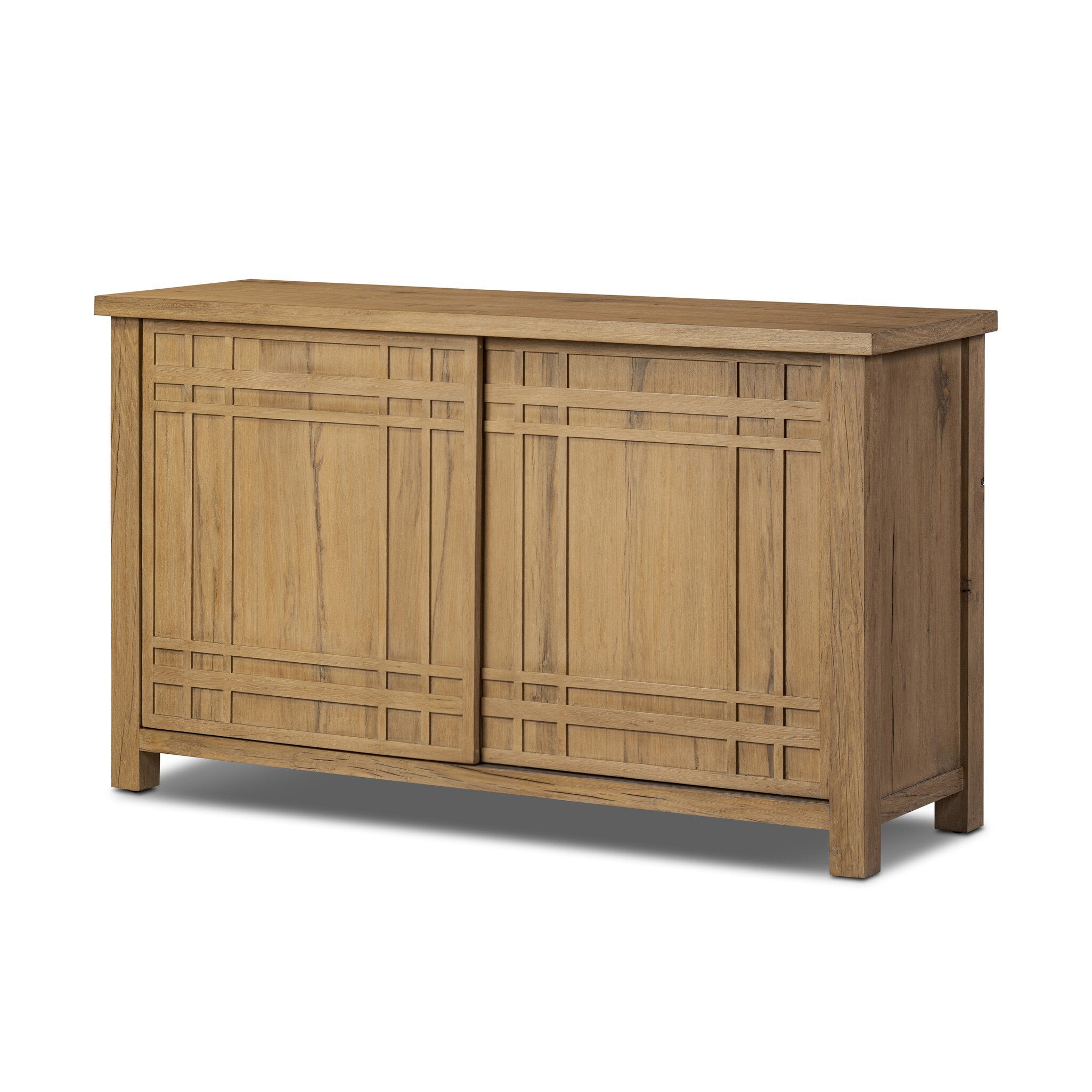 Four Hands Kashton Sideboard — Aged Smoked Oak-Aged Smoked Oak Veneer