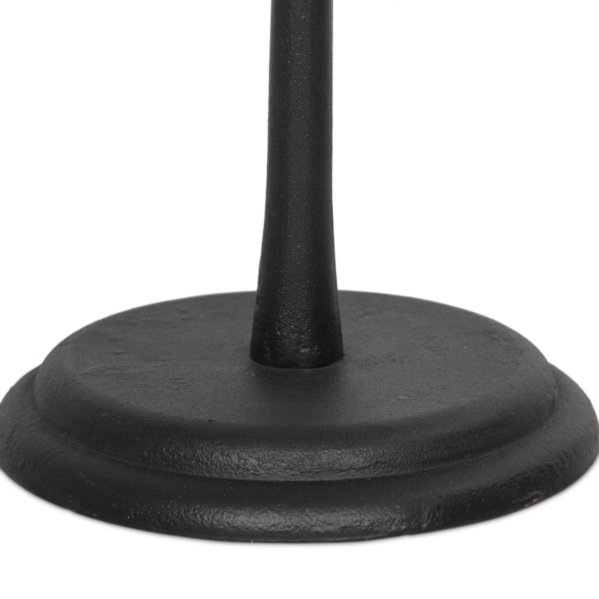 Four Hands Isabeau Floor Lamp — Cream Linen-Black Cast Iron-Black Cord