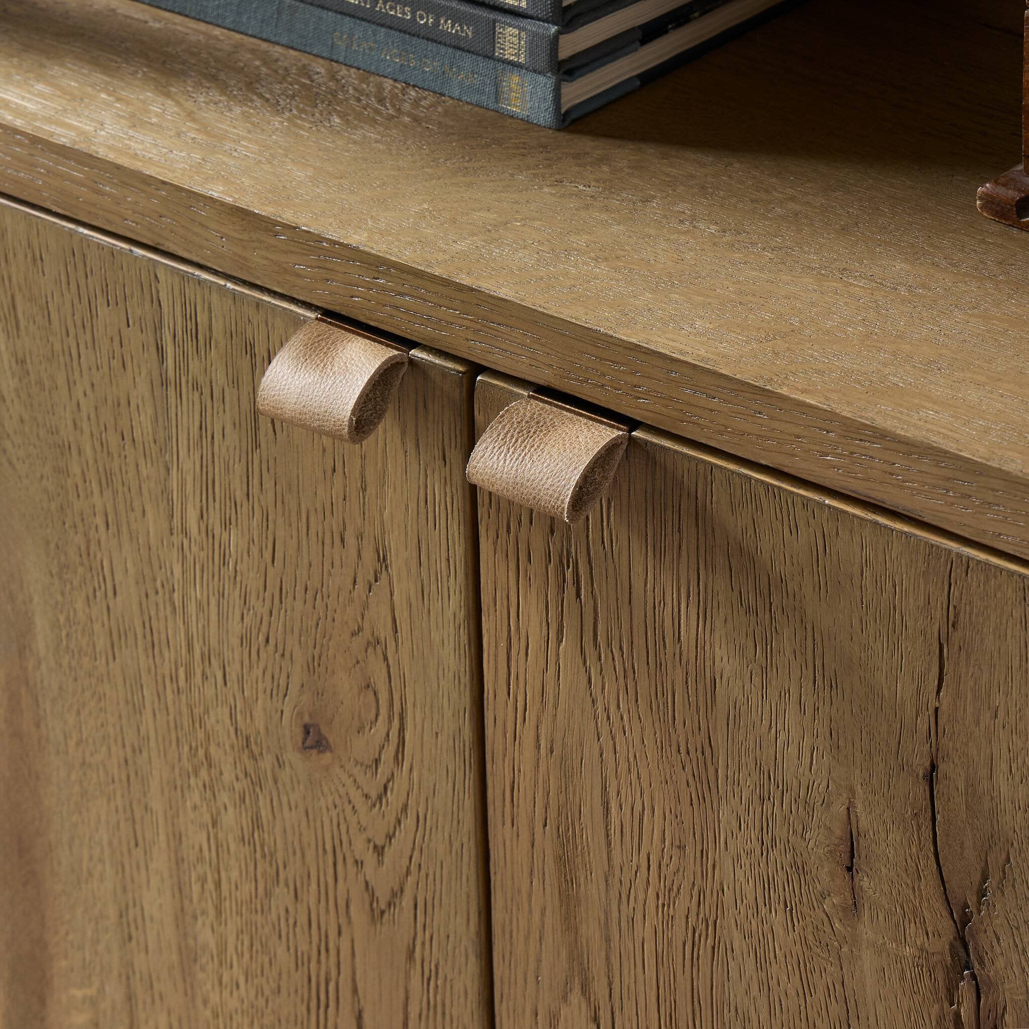 Four Hands Tula Bookcase — Worn Oak-Worn Oak Veneer-Palermo Drift