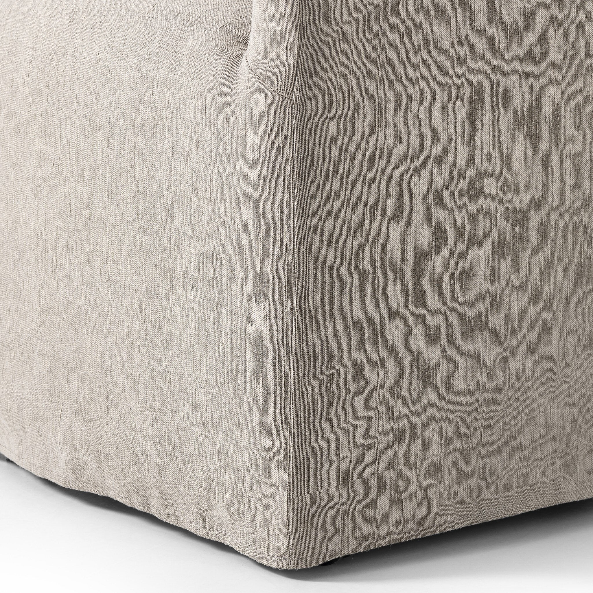 Four Hands Cove Dining Chair With Casters — Heather Twill Stone