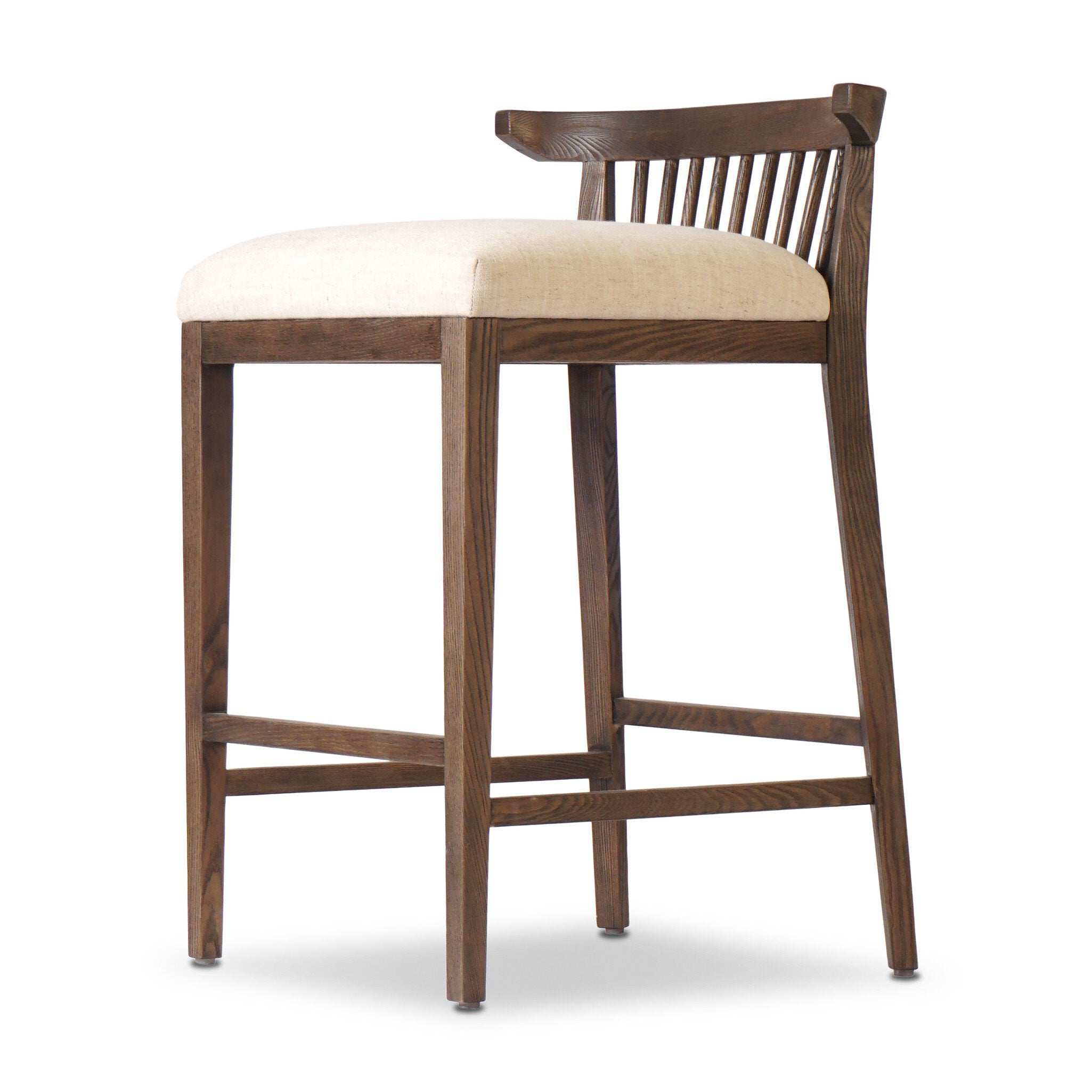 Four Hands Tullio Counter Stool — Savoy Parchment-Drifted Ash-Counter