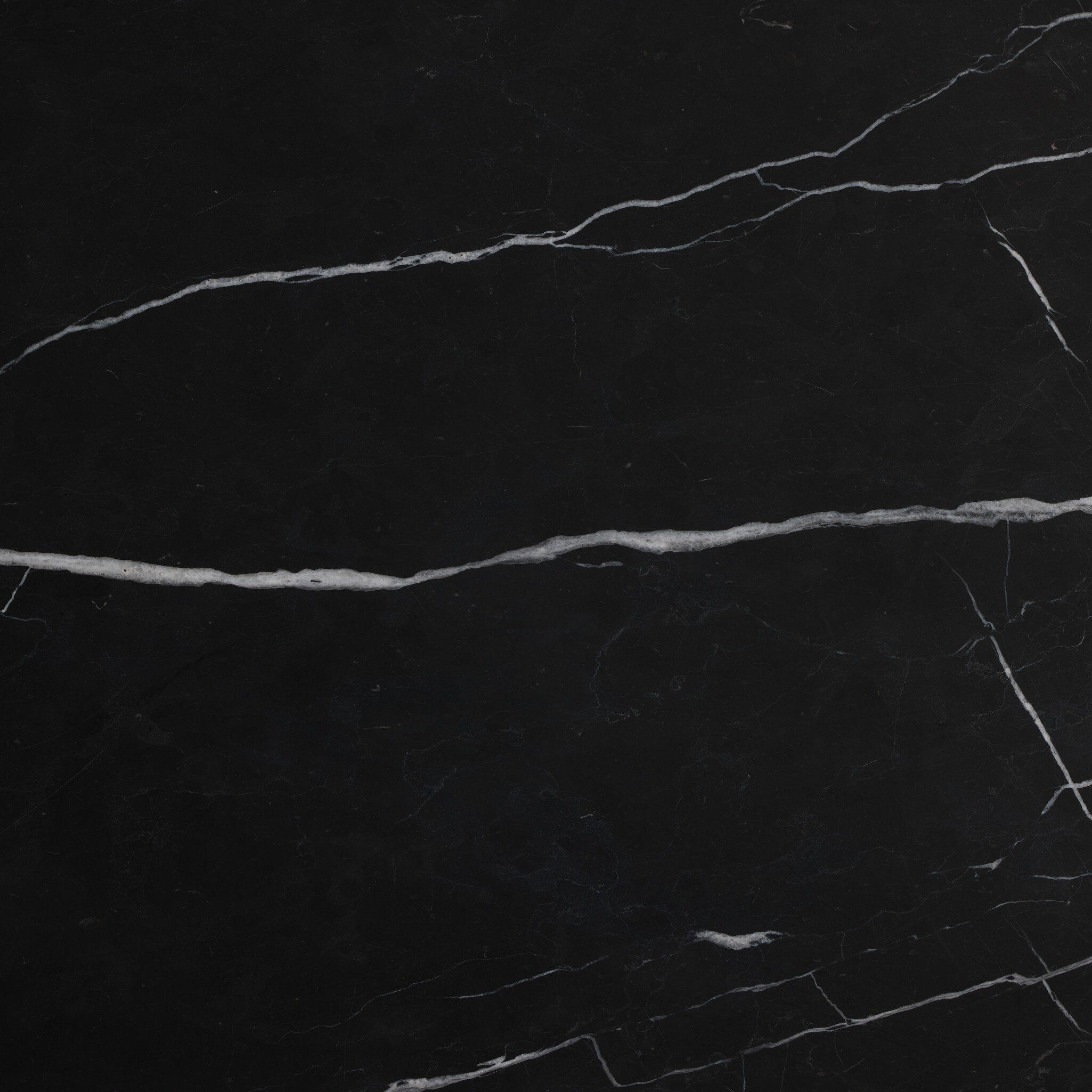 Four Hands Tatum Desk — Walnut Natural-Black Marble-Black Steel