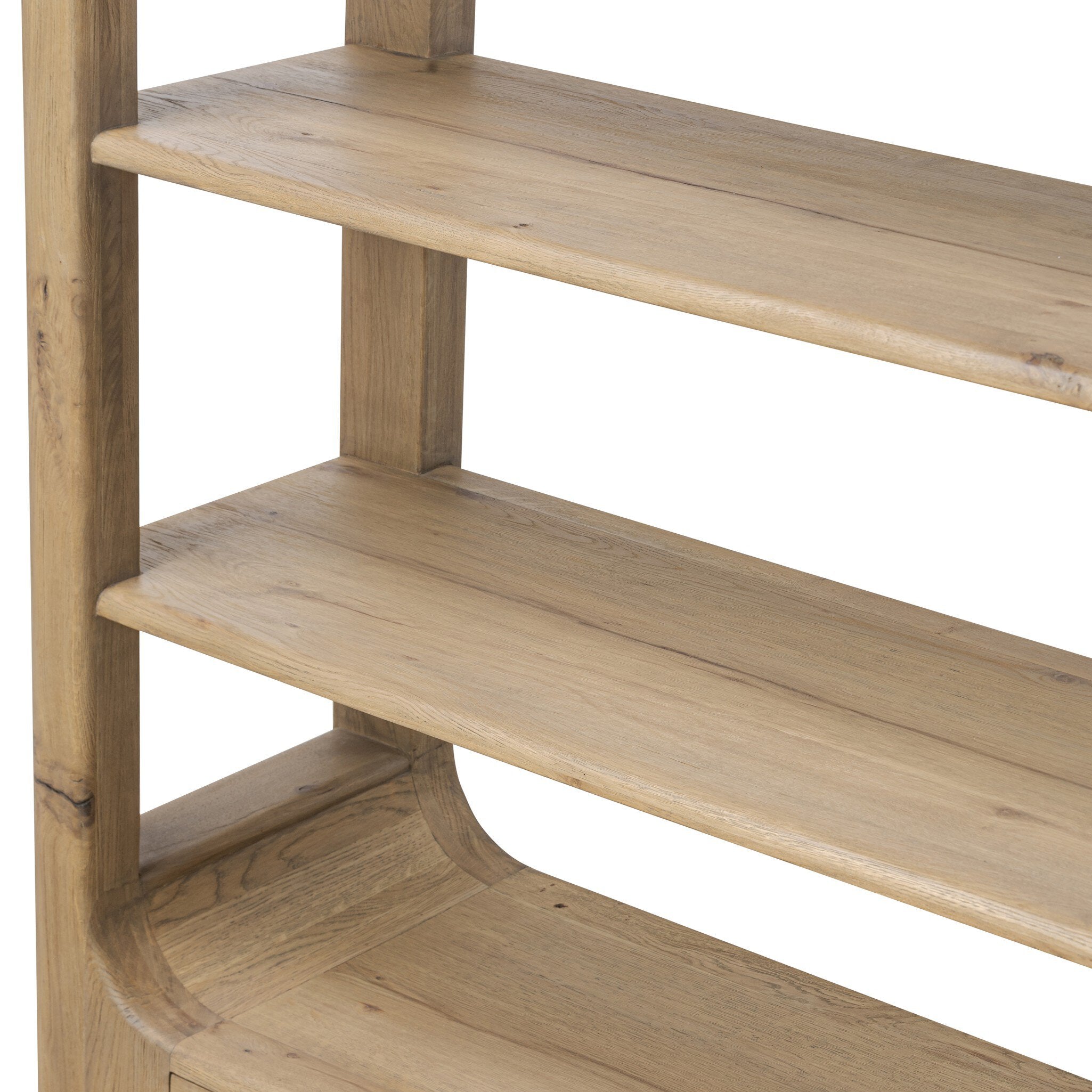 Four Hands Lloyd Bookcase — Aged Natural Oak-Aged Natural Oak Veneer