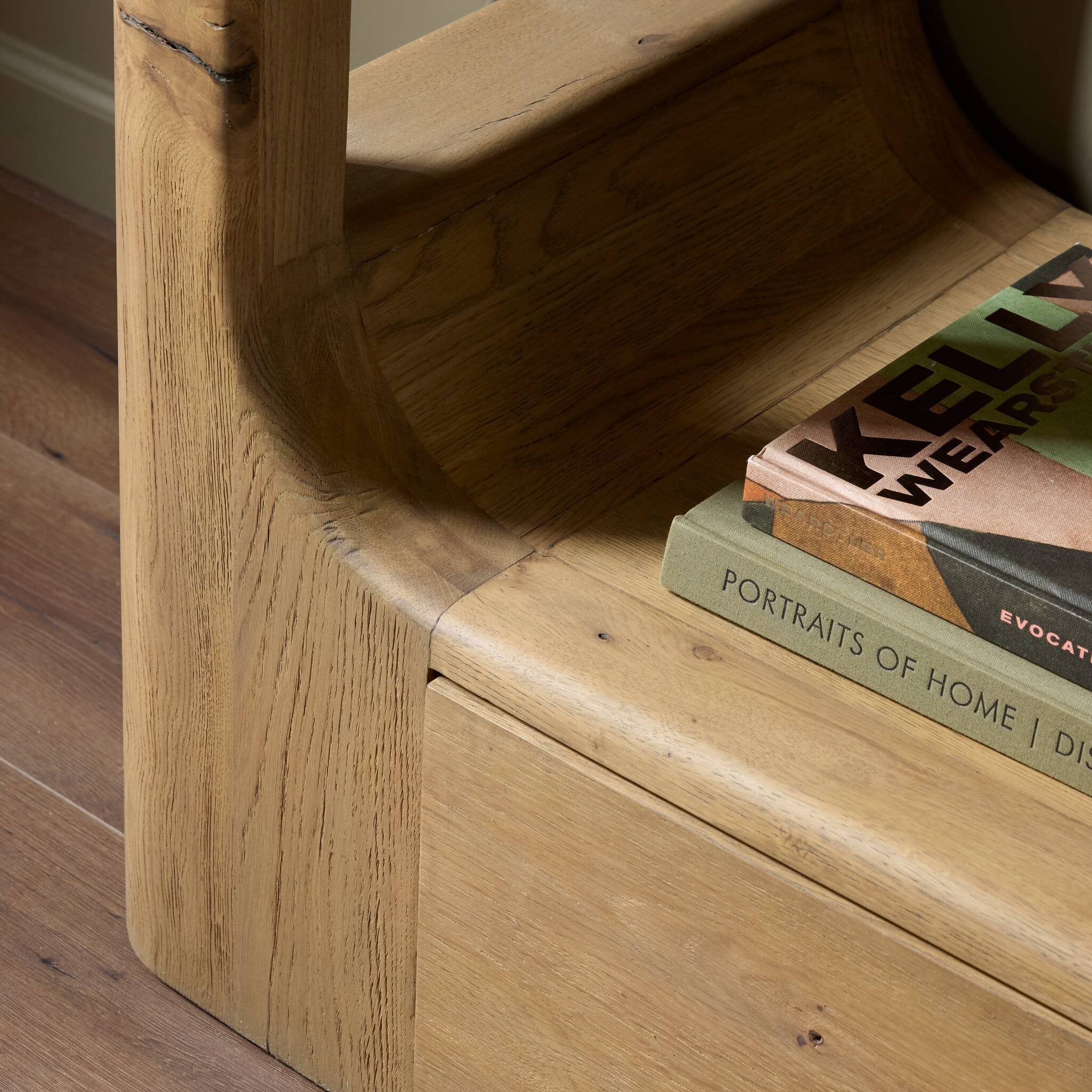 Four Hands Lloyd Bookcase — Aged Natural Oak-Aged Natural Oak Veneer