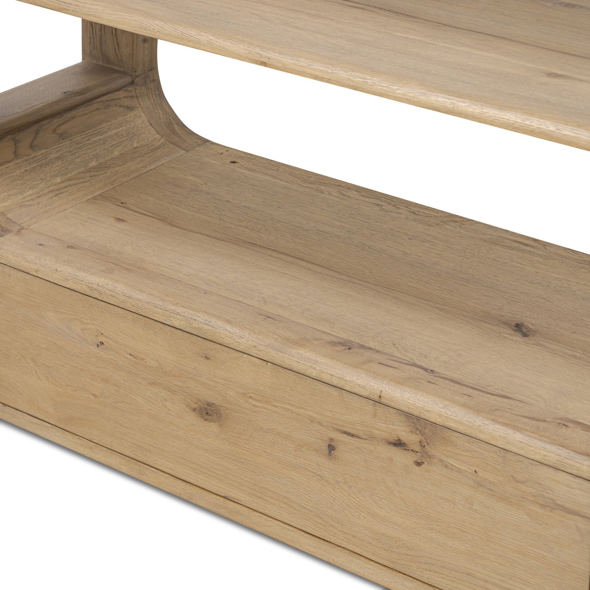 Four Hands Lloyd Bookcase — Aged Natural Oak-Aged Natural Oak Veneer