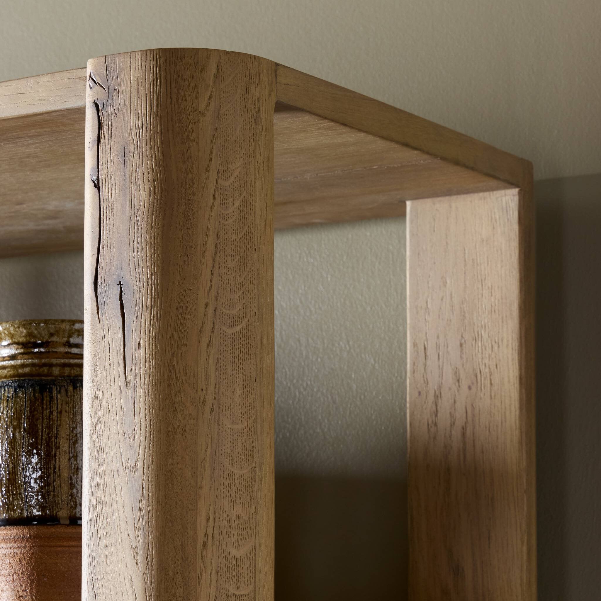 Four Hands Lloyd Bookcase — Aged Natural Oak-Aged Natural Oak Veneer