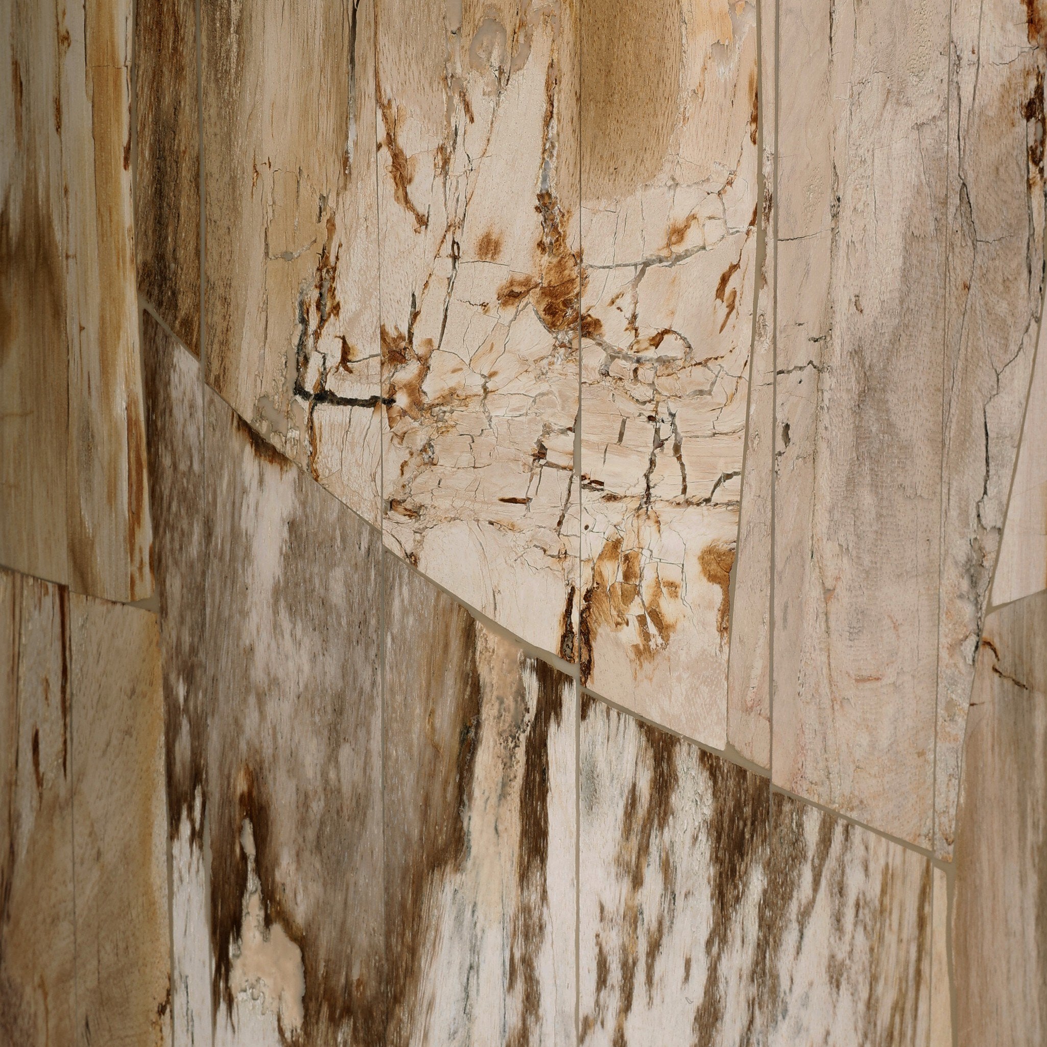Four Hands Aida End Table — Light Petrified Wood