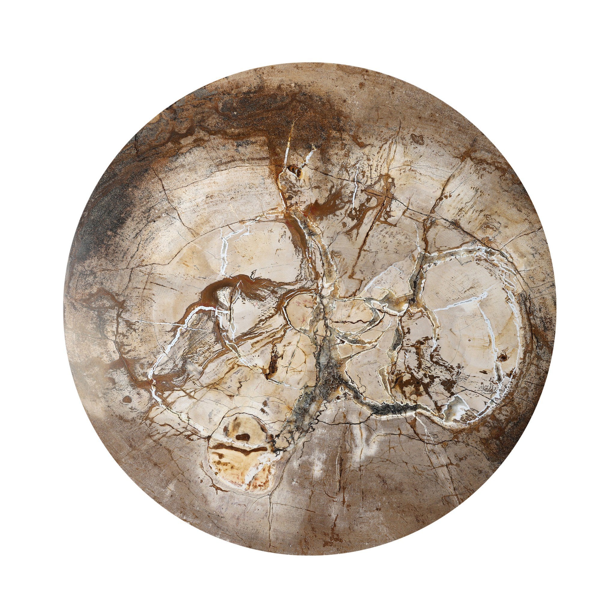 Four Hands Aida End Table — Light Petrified Wood