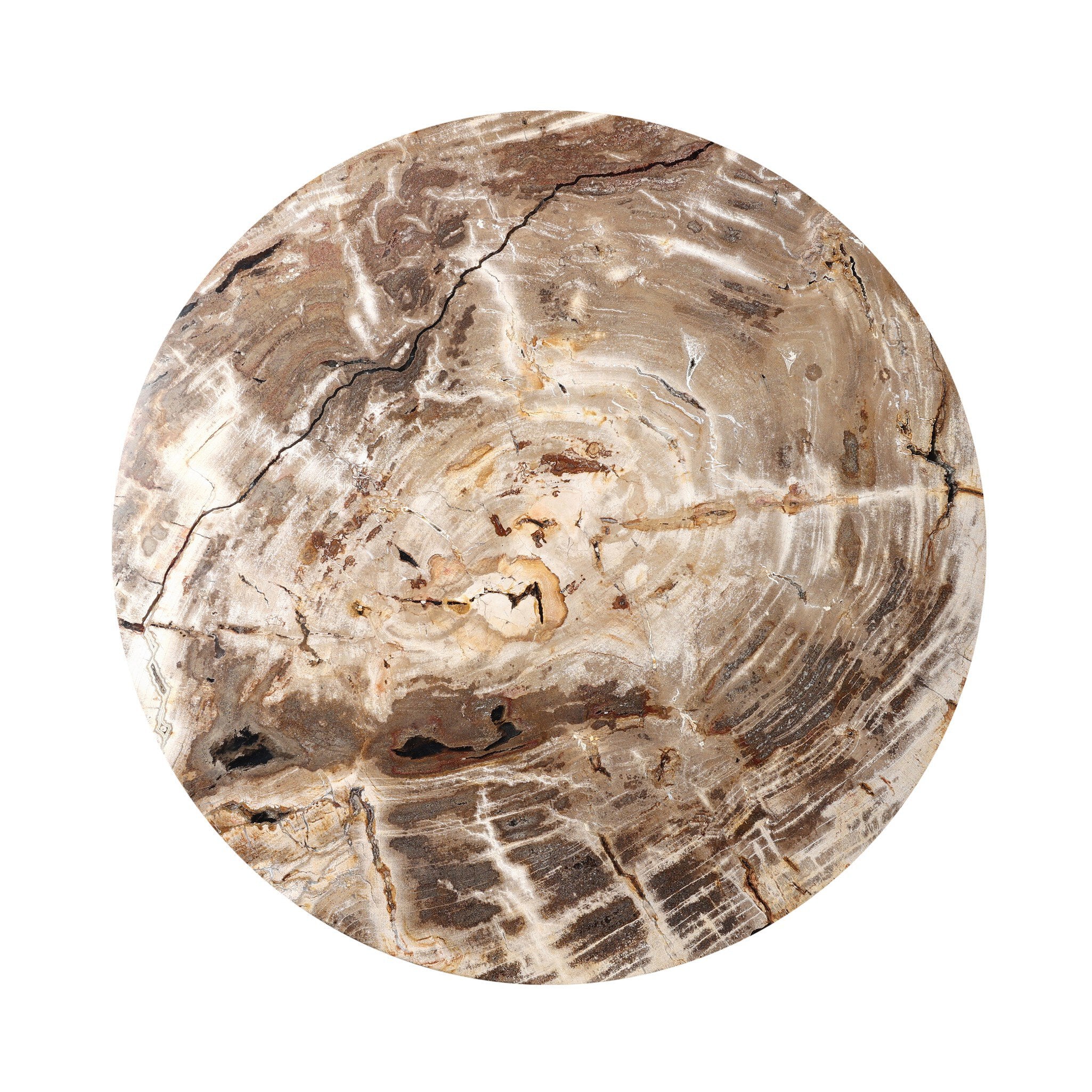 Four Hands Aida End Table — Light Petrified Wood