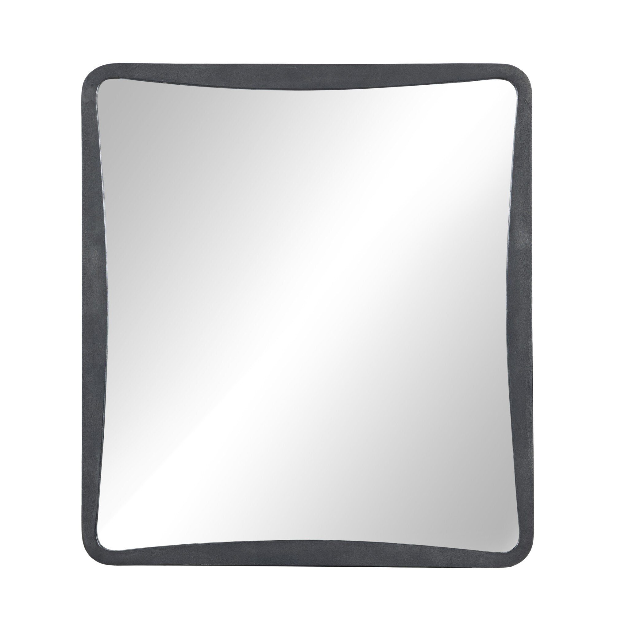 Four Hands Regis Wall Mirror — Hammered Grey-Mirror
