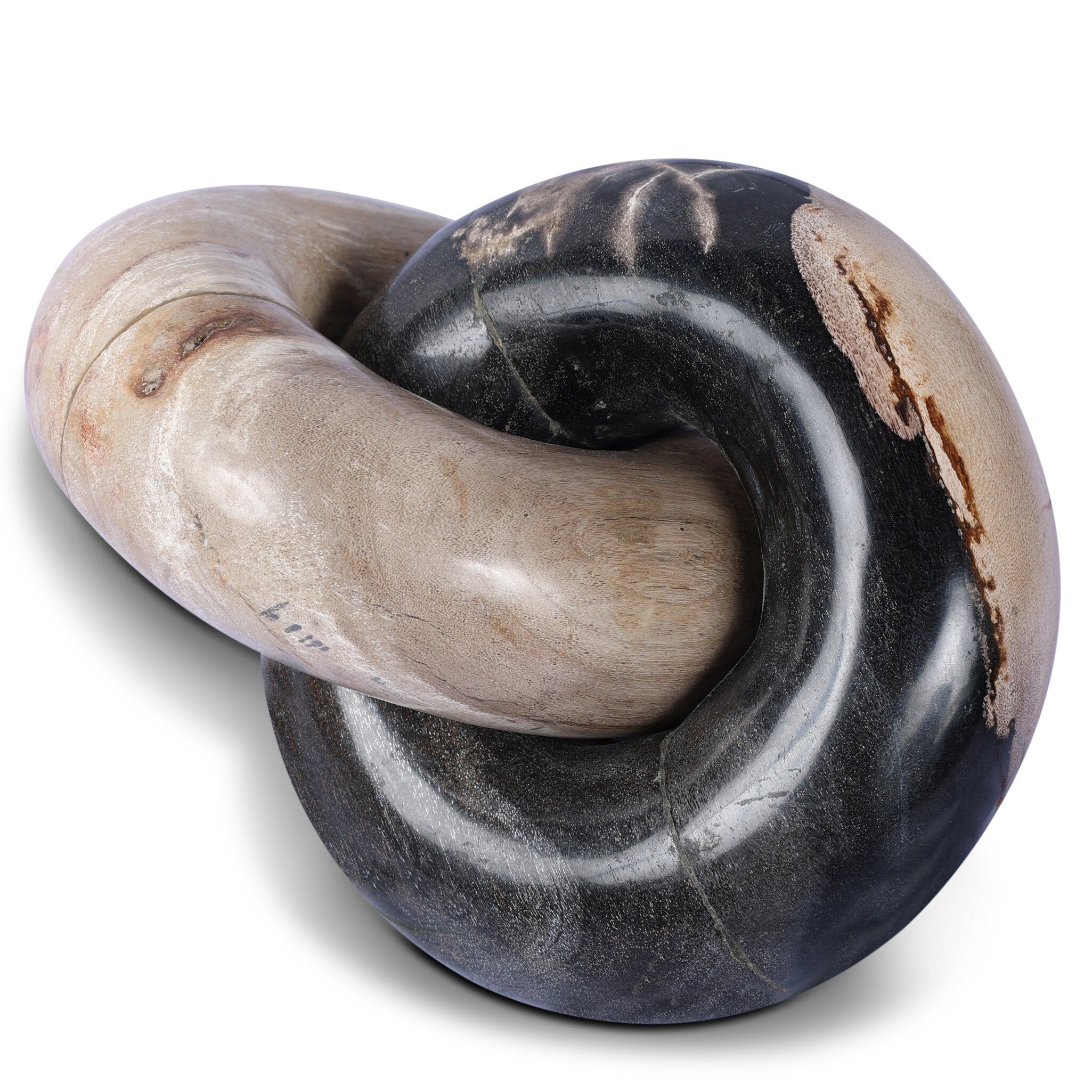 Four Hands Petrified Wood Knot — Dark Petrified Wood-Light Petrified Wood