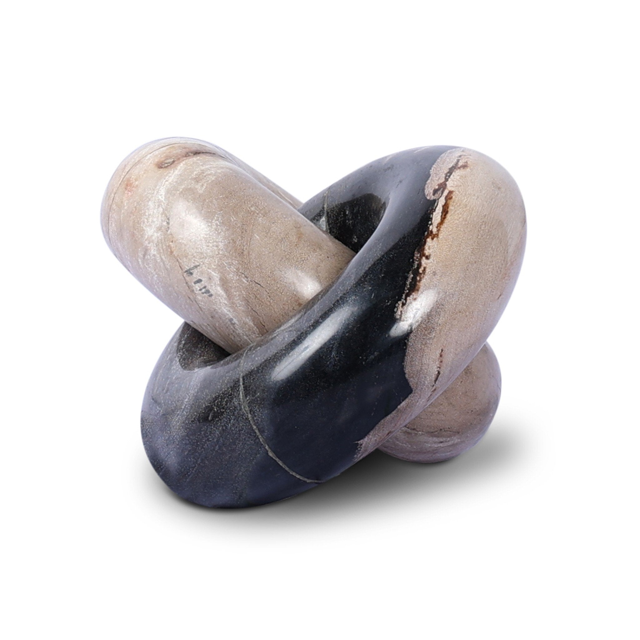 Four Hands Petrified Wood Knot — Dark Petrified Wood-Light Petrified Wood