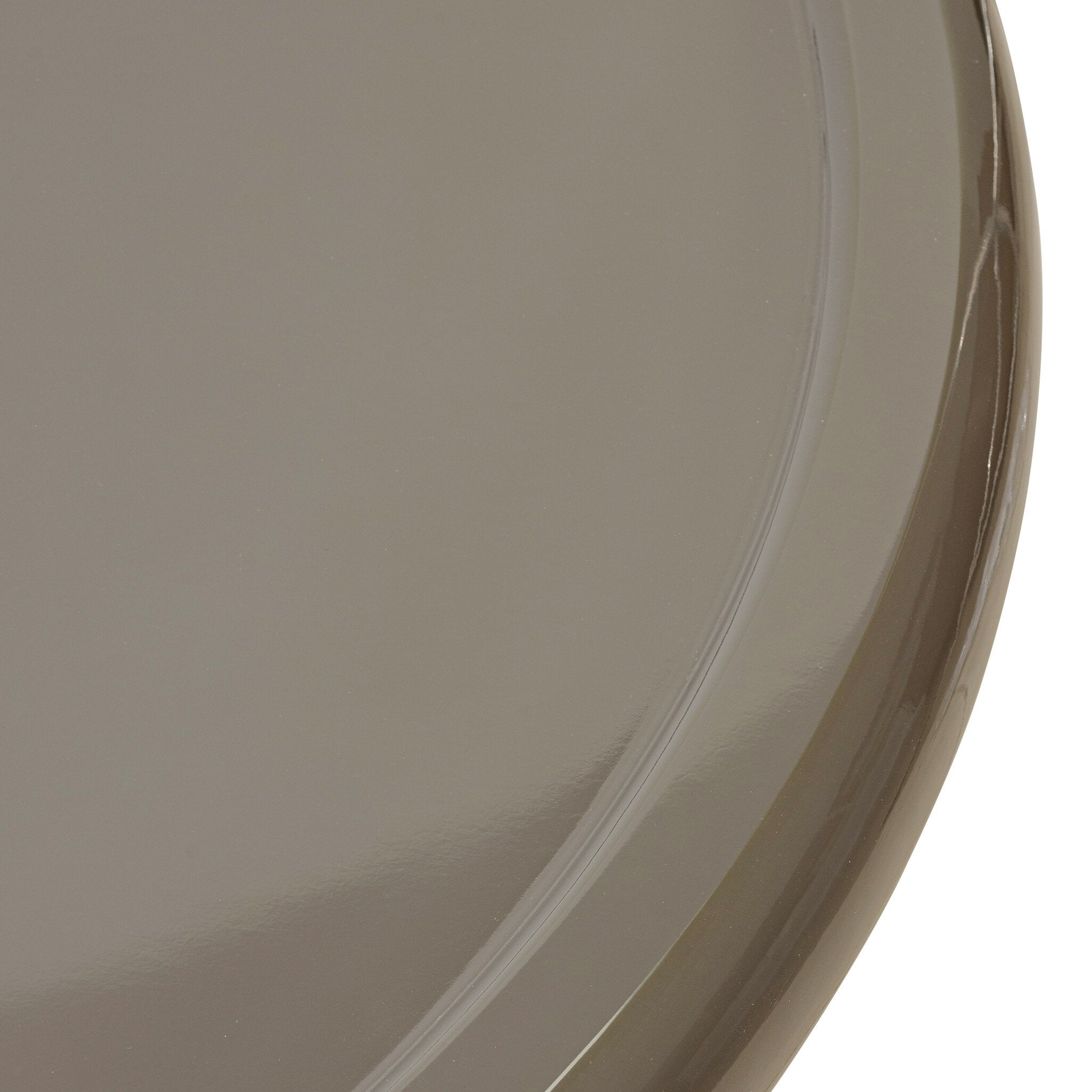 Four Hands Zia Coffee Table — Olive Lacquer-Umber Oak Solid-Polished Bronze