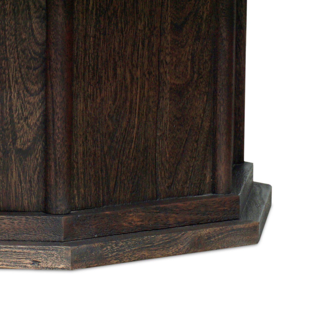Four Hands Pavlo Coffee Table — Dark Brown Acacia-Brown Marble